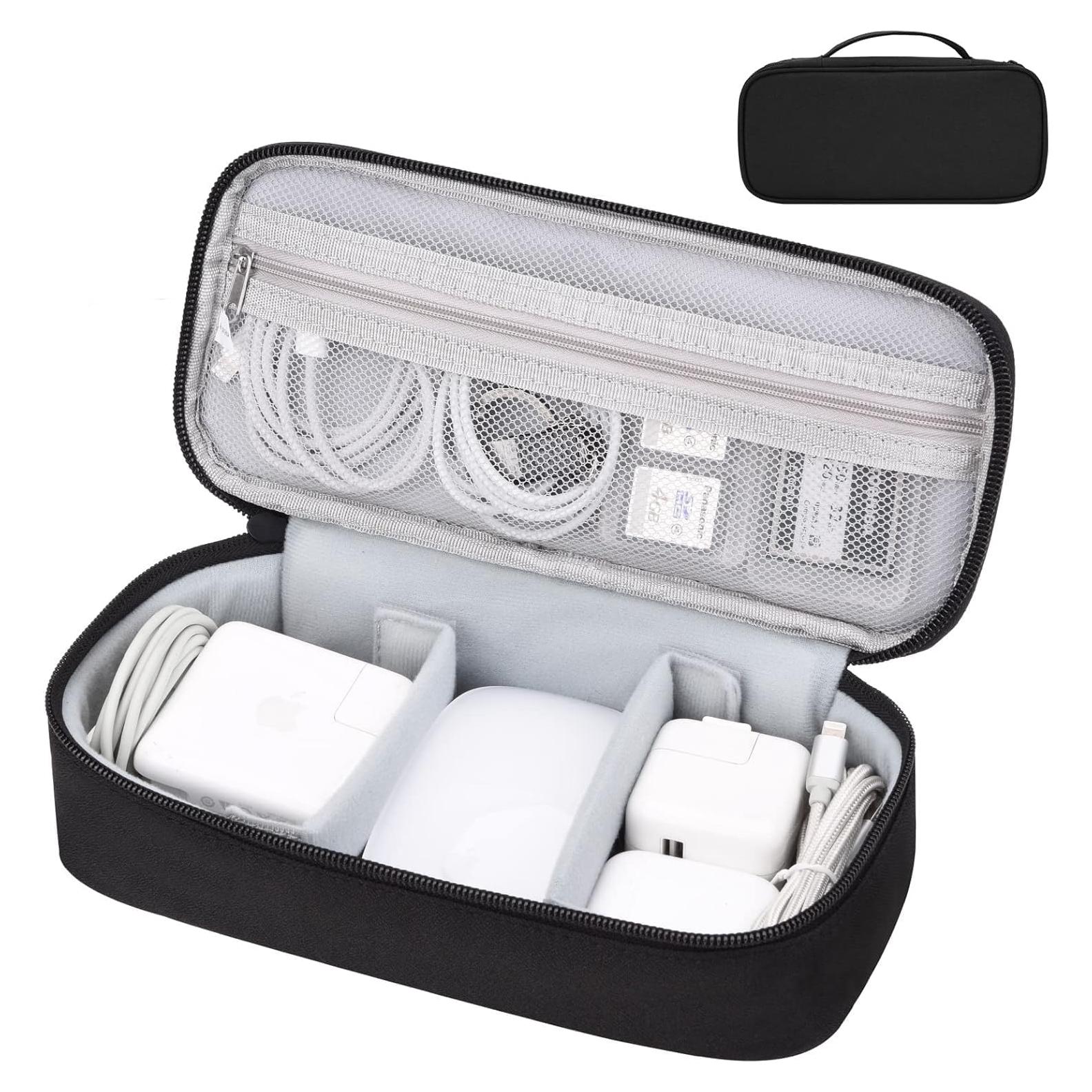 Bolsa Organizadora de Cables Yundoor Negra 24.9x11.9 cm