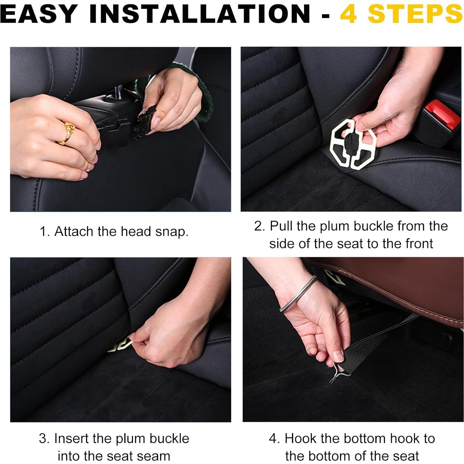 Organizador de Asiento Trasero de Coche Povtii Beige Impermeable