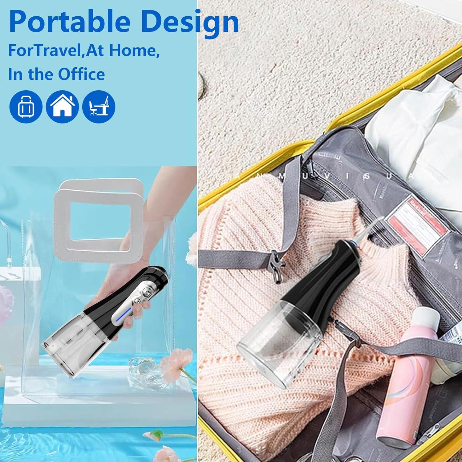 Irrigador Oral Inalámbrico NBGRLVS 320ml IPX7 6 Modos