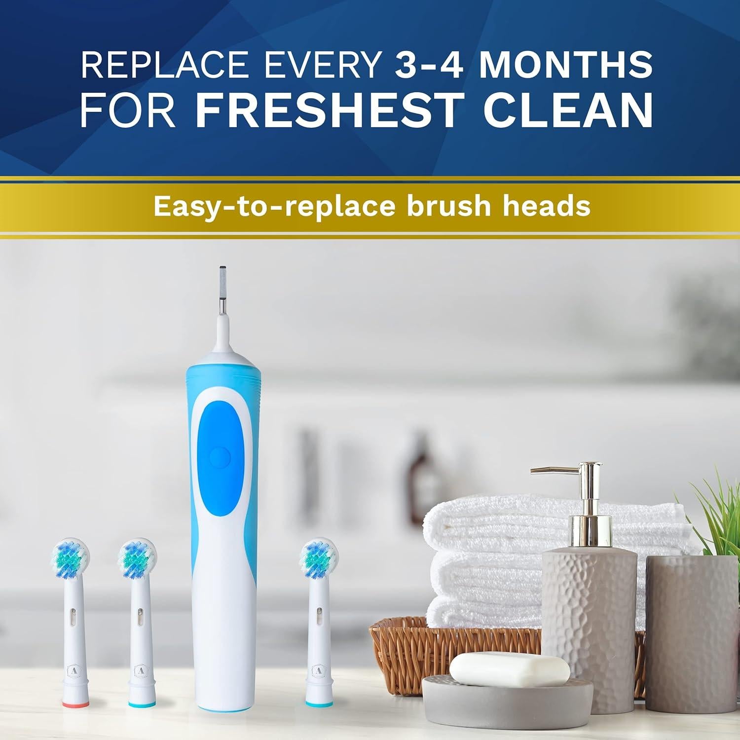 Cabezas de cepillo de dientes Oral B Aster - Paquete de 8