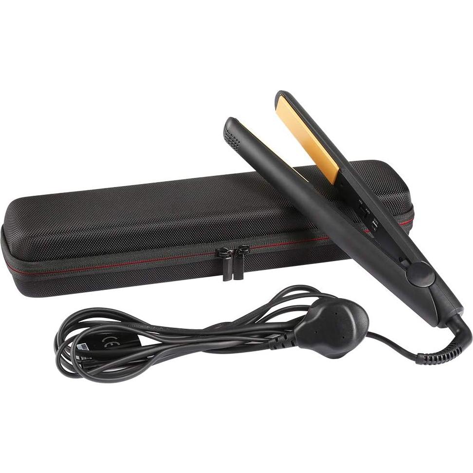 Funda Dura EVA Faylapa para Plancha de Cabello Negra 36x8x6 cm