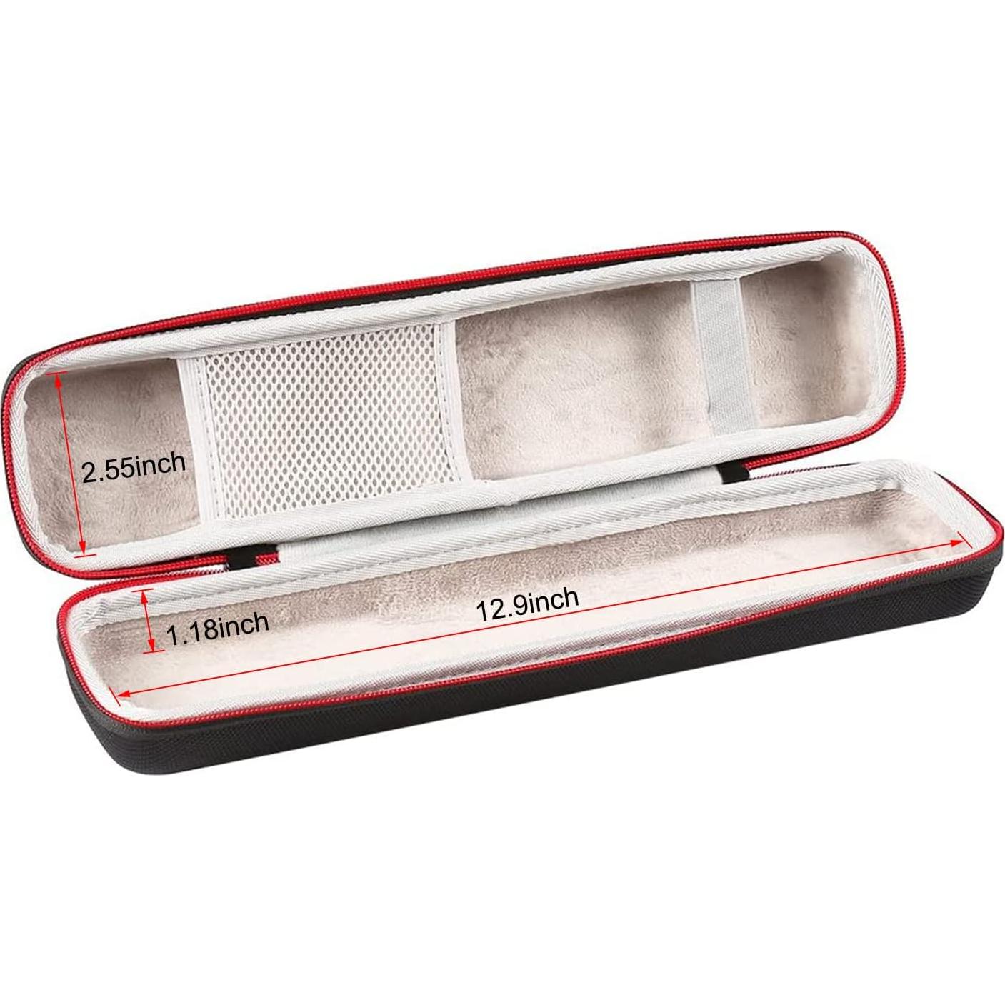 Funda Dura EVA Faylapa para Plancha de Cabello Negra 36x8x6 cm