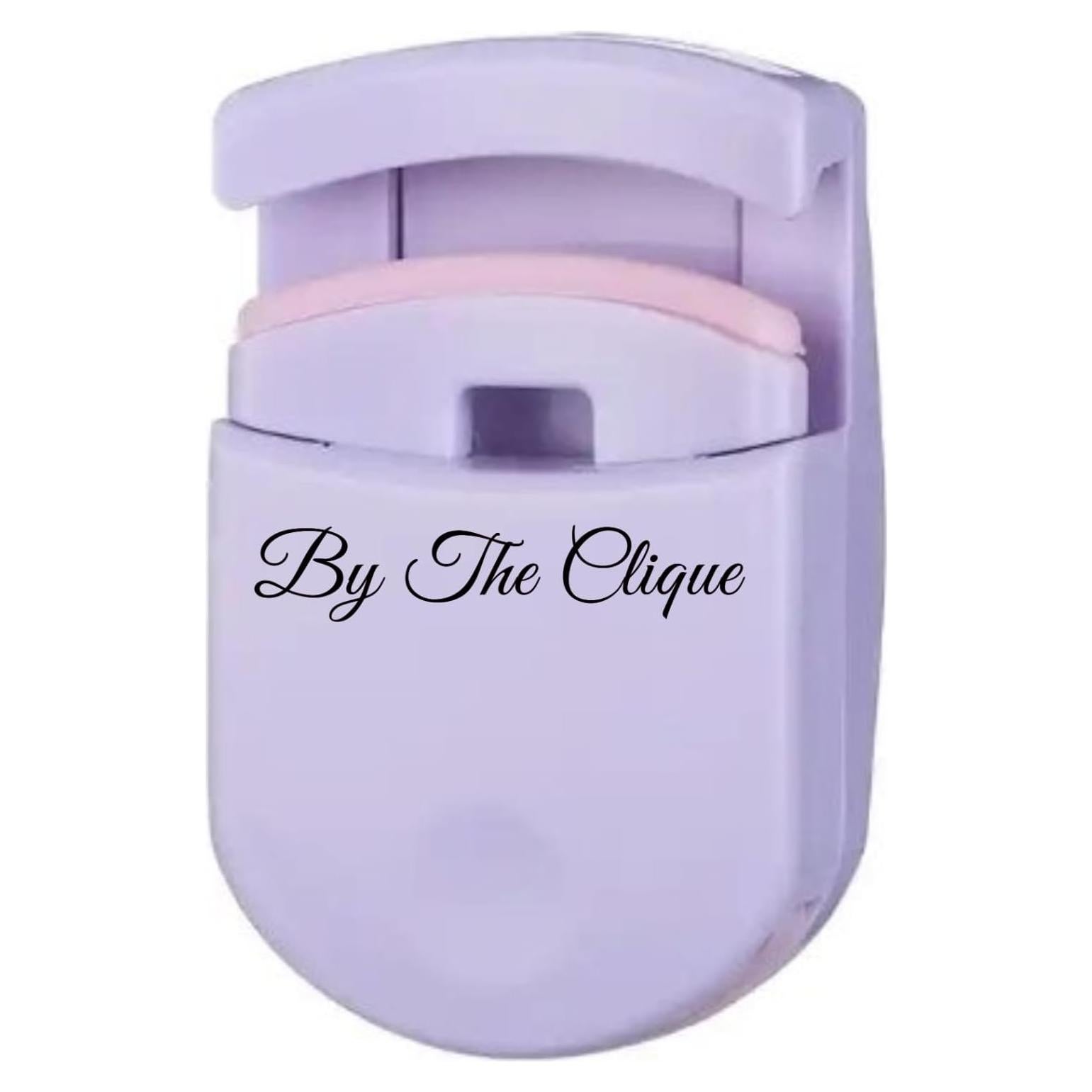 Rizador de Pestañas Mini Portátil The Clique Lila con Almohadillas