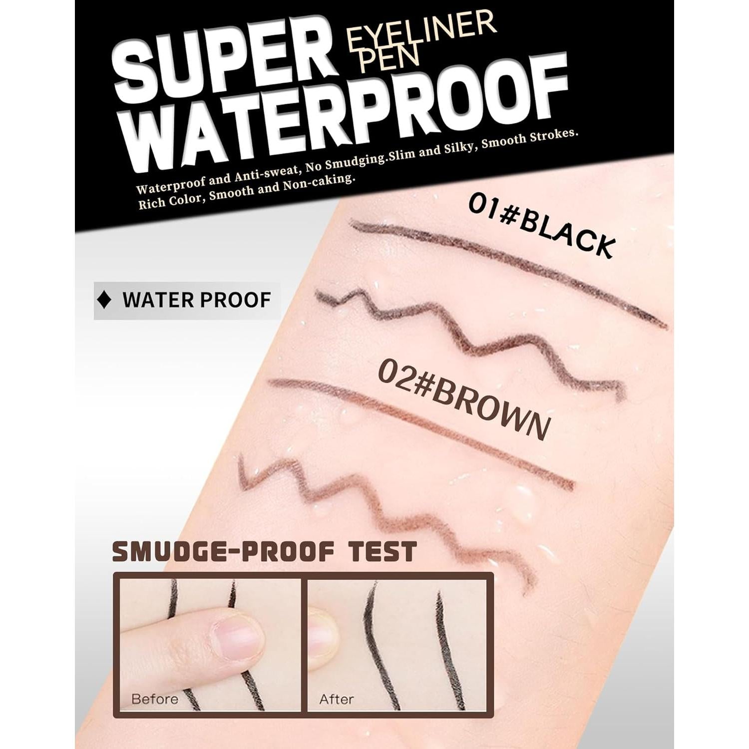 Delineador de Gel Negro Caedelfly a Prueba de Agua 9g