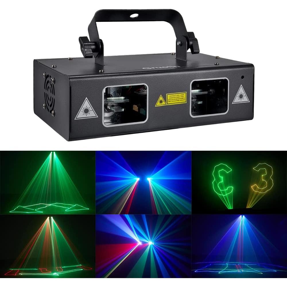 Luz Láser DJ Gruolin GL-L03 RGB Controlada por Música