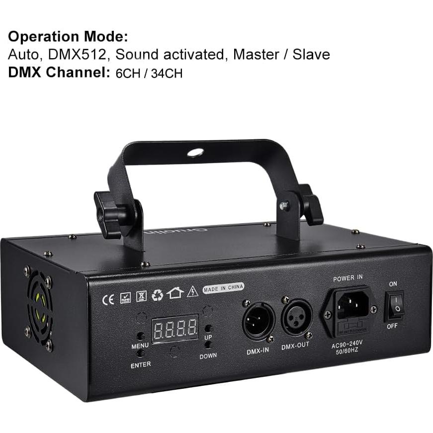 Luz Láser DJ Gruolin GL-L03 RGB Controlada por Música