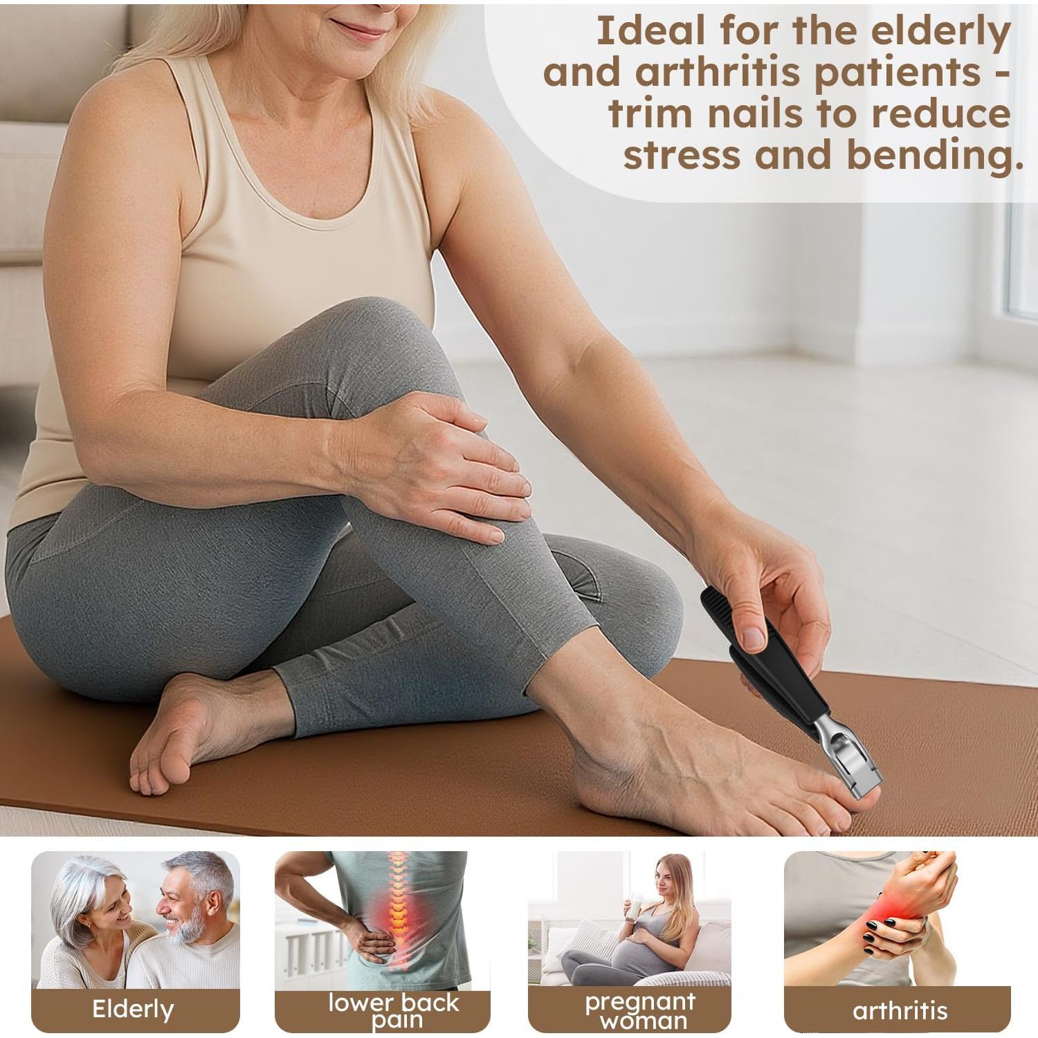 Cortauñas Angulado Nailysor para Uñas Gruesas - Mango Antideslizante