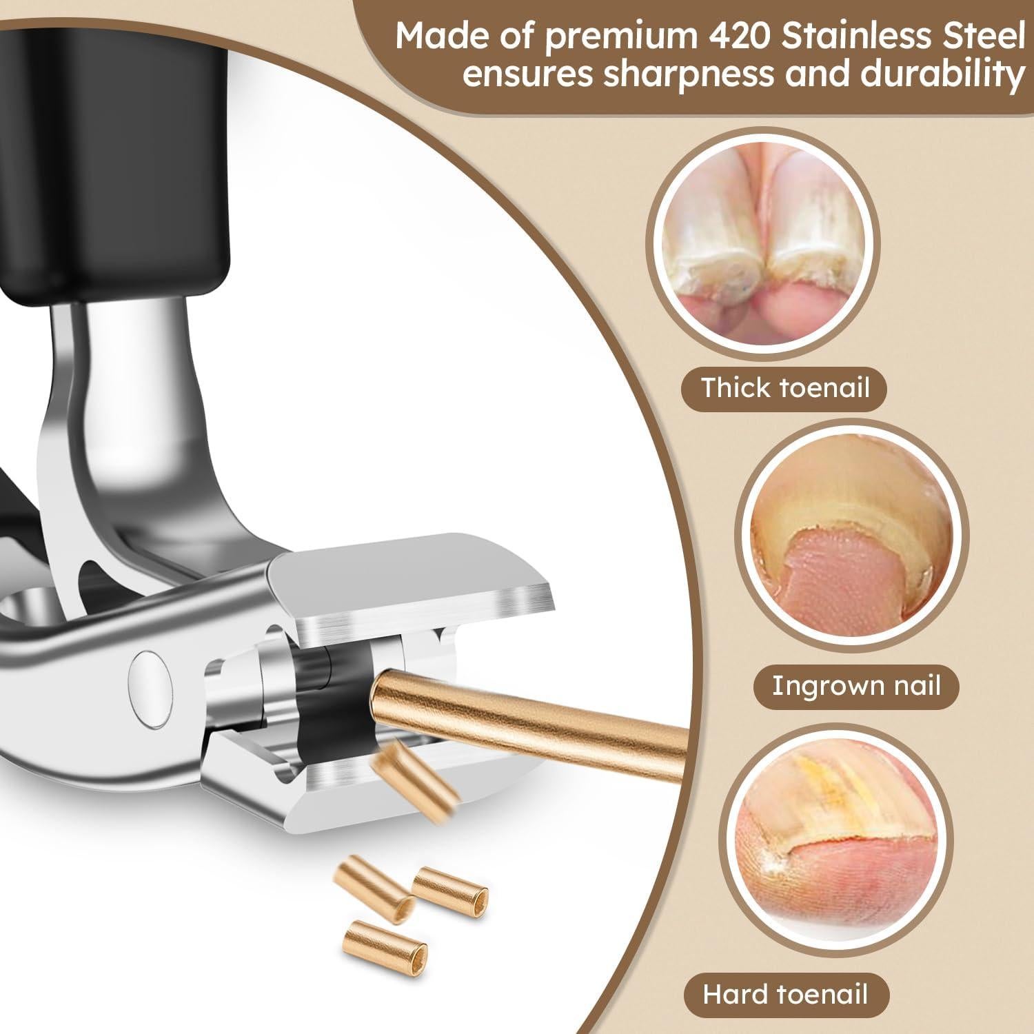 Cortauñas Angulado Nailysor para Uñas Gruesas - Mango Antideslizante