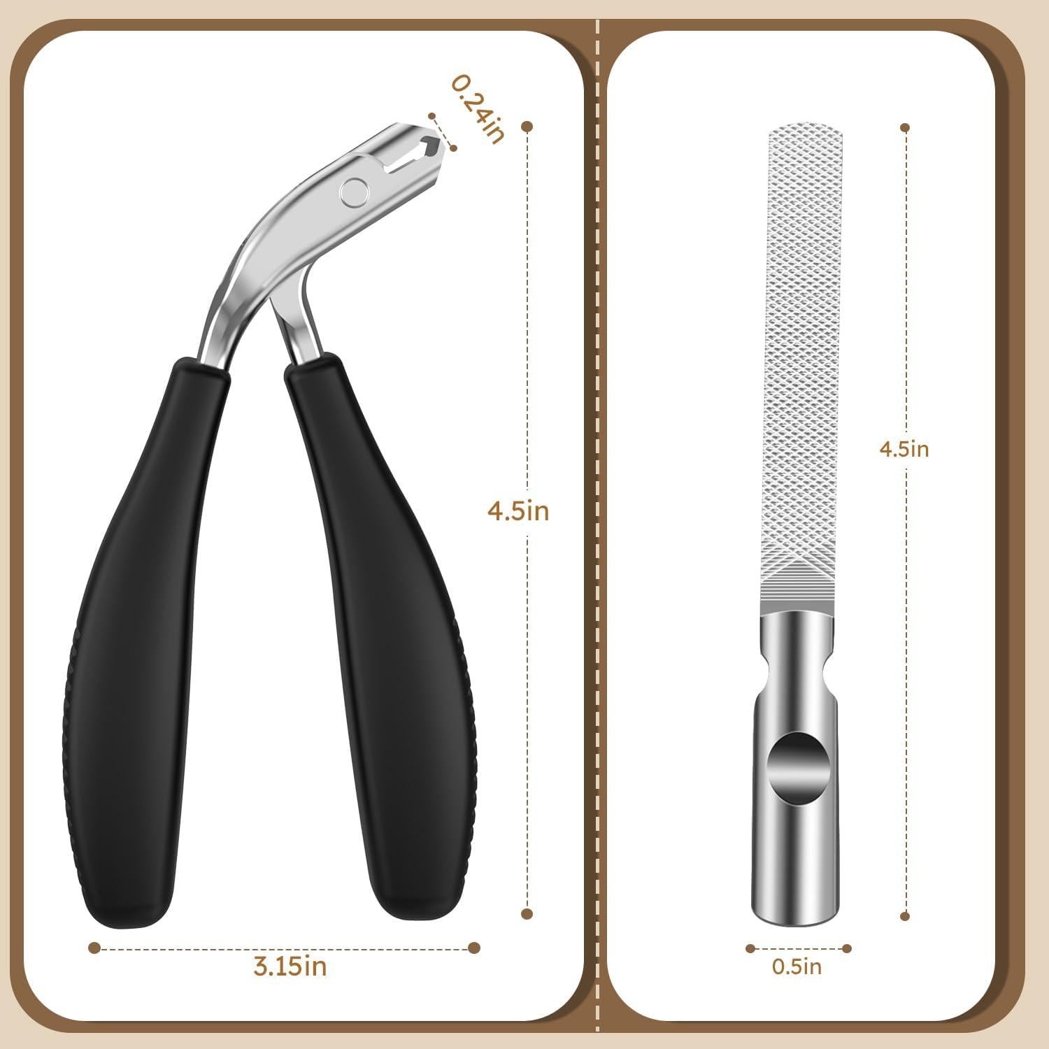Cortauñas Angulado Nailysor para Uñas Gruesas - Mango Antideslizante