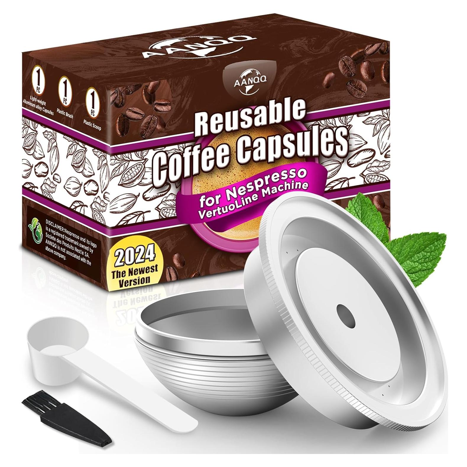 Cápsulas Reutilizables AANQQ para Nespresso Vertuo 70.9 g