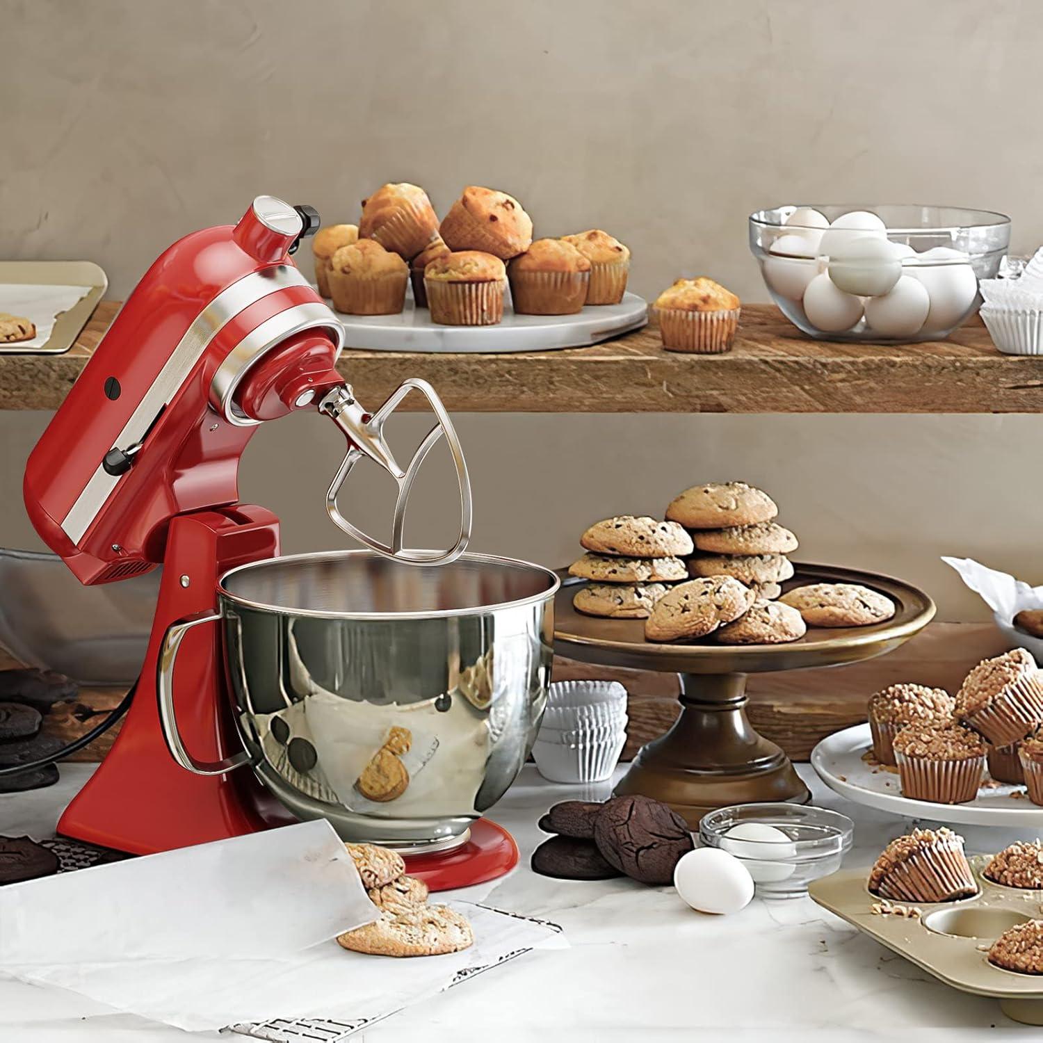 Batidor Plano de Acero Inoxidable InnoMoon para Kitchenaid 4.5-5Qt