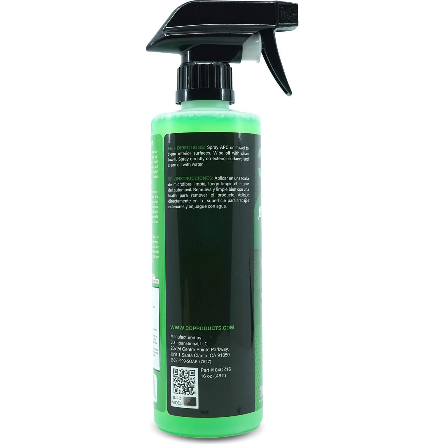 Limpiador Multiusos 3D - 16 oz (0.45 kg) para Interiores y Exteriores