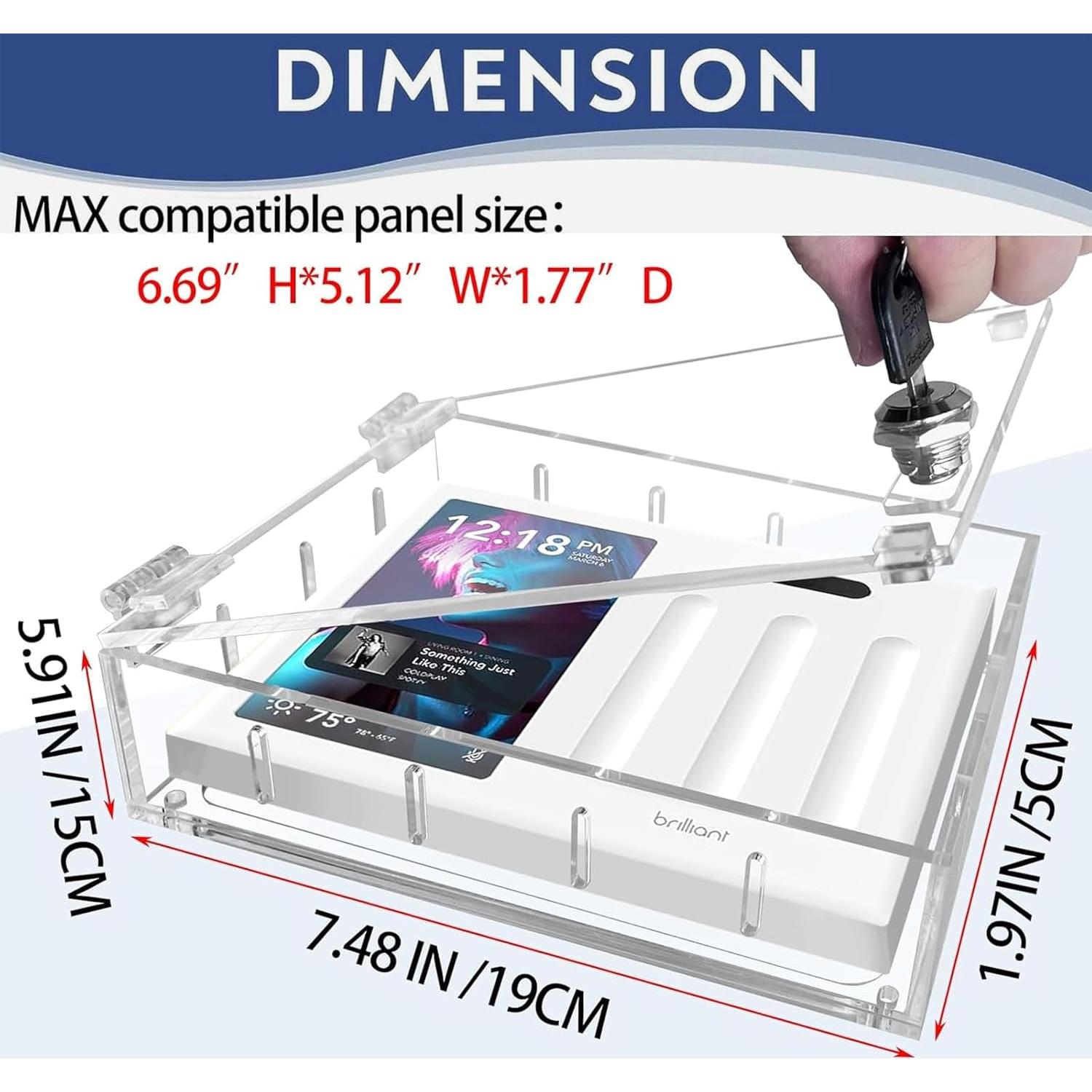 Caja de bloqueo para termostato groword con llave 17x13 cm