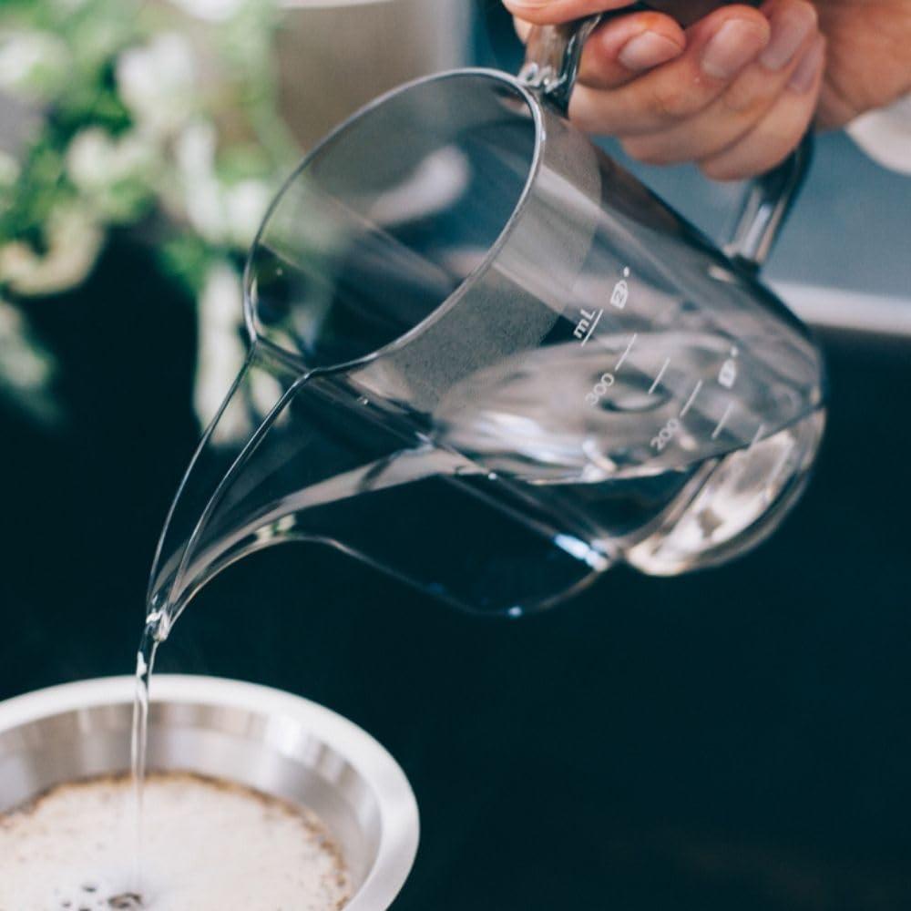 Hario V60 Air Tetera de Goteo 350ml Resina Negra Transparente