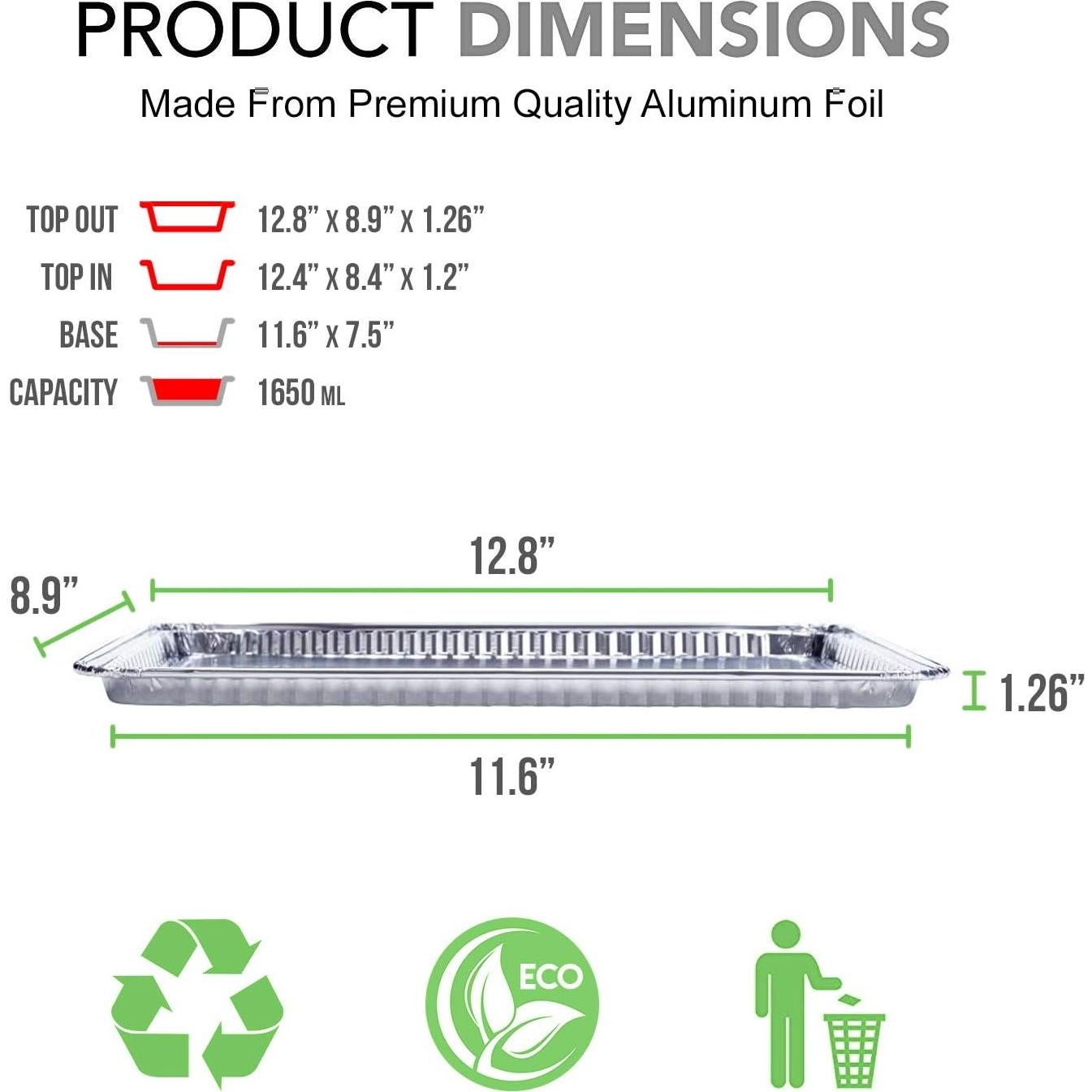 Bandeja para Galletas Fig & Leaf 1/4 Tamaño 32.5x22.6cm 25 Pack