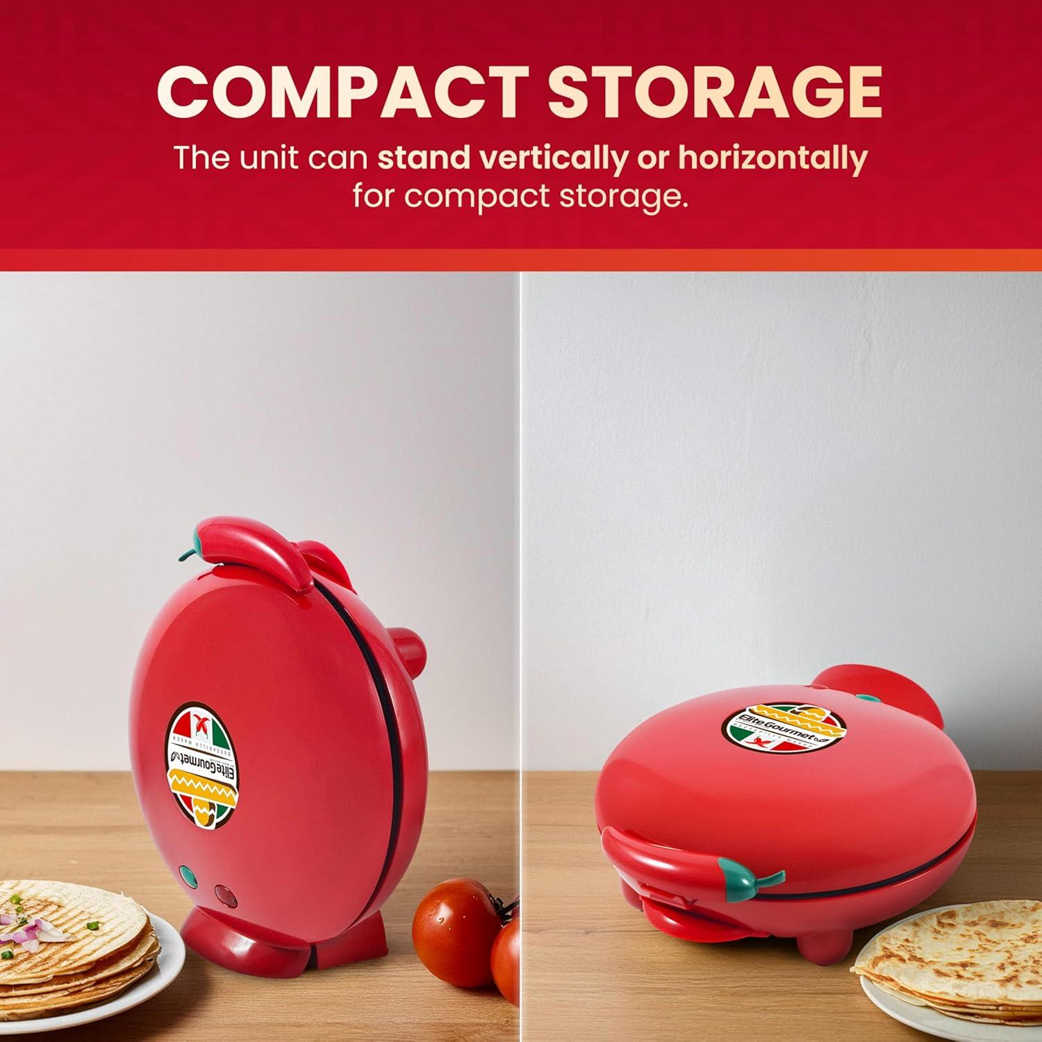 Fabricante de Quesadillas Elite Gourmet EQD-413 20 cm Antiadherente