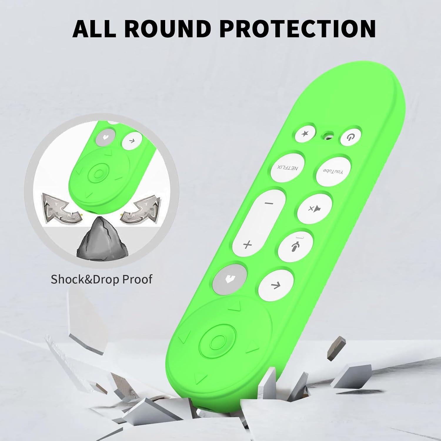 Funda de Silicona para Control Remoto Google TV 4K 2024 - 3 Pcs
