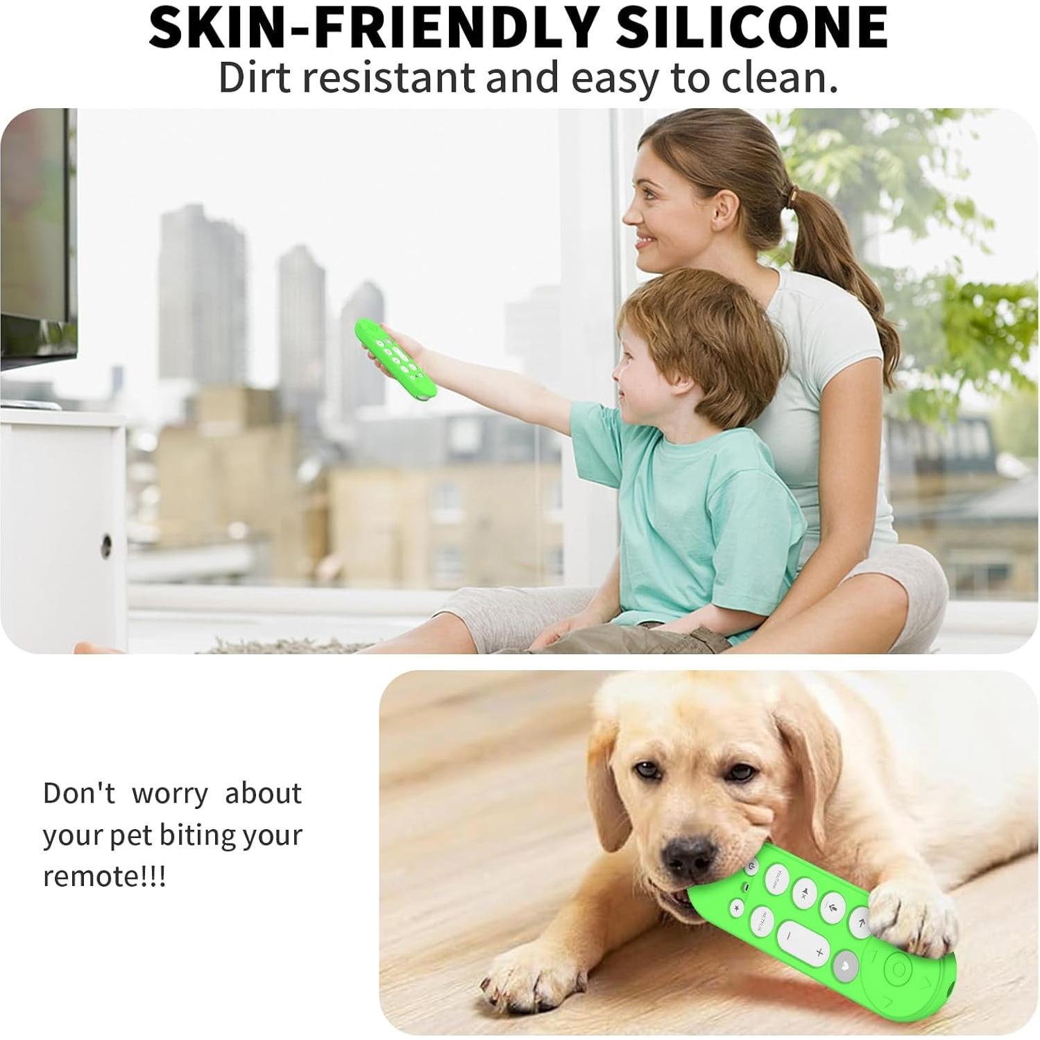 Funda de Silicona para Control Remoto Google TV 4K 2024 - 3 Pcs