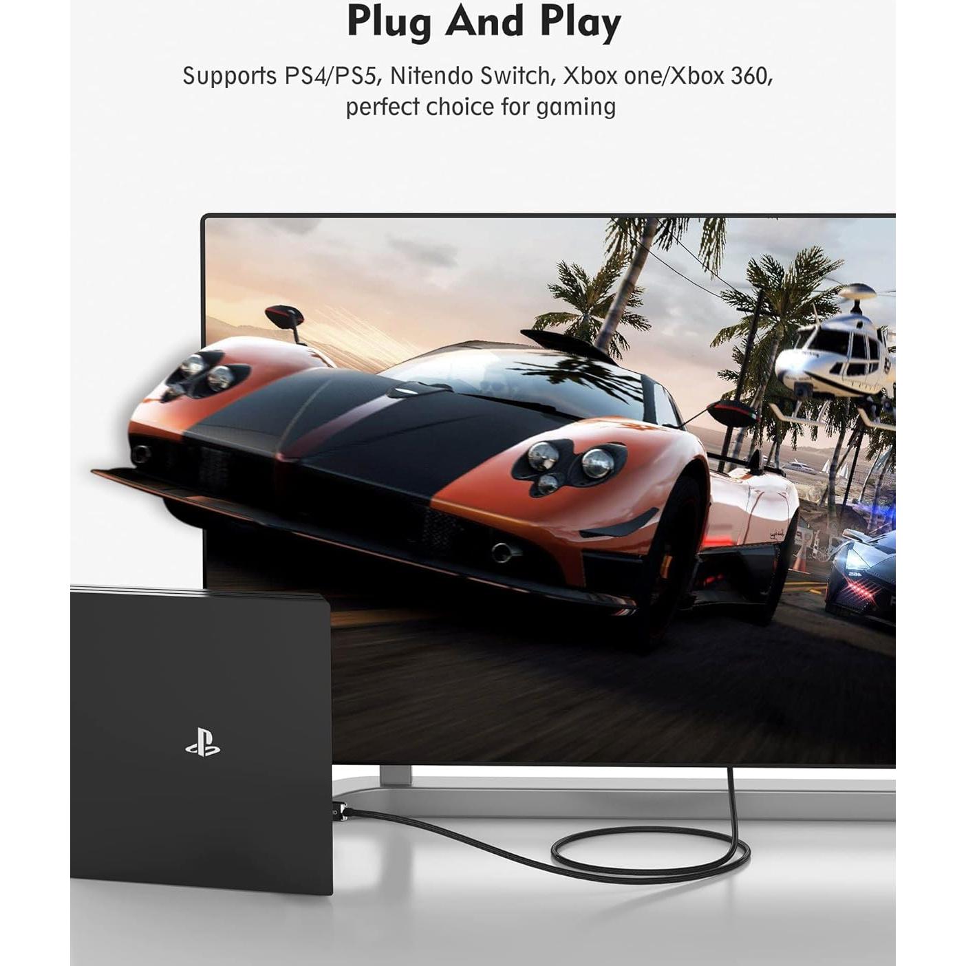 Cable HDMI ARC Silkland 1.0M 18Gbps eARC para TV y sonido