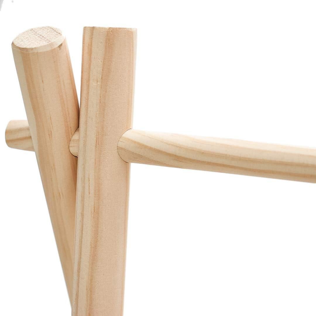 Perchero de Madera Morimoe Mediano Beige para Mascotas y Bebés