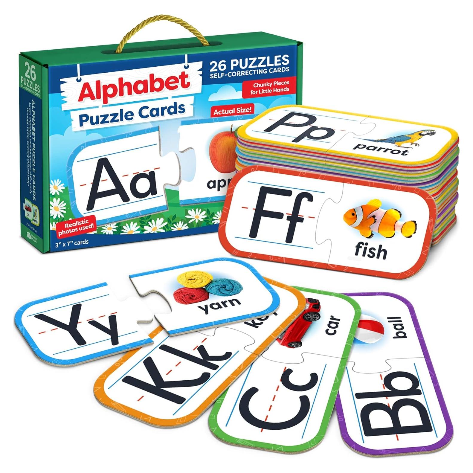 Rompecabezas de Alfabeto Momo & Nashi - 26 Piezas Educativas