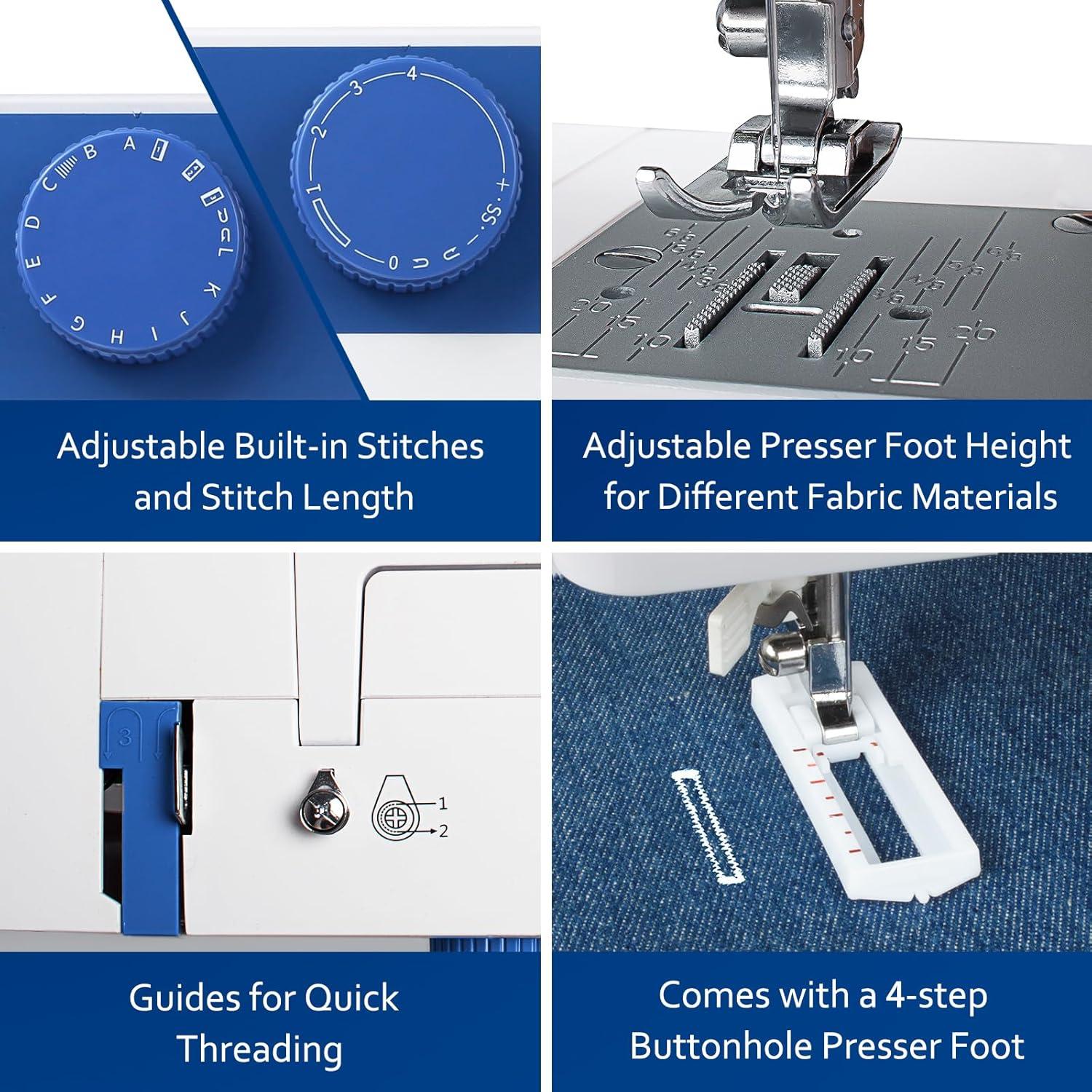Máquina de Coser Eléctrica FEIYUE FYe310 con Pedal y 25 Puntos