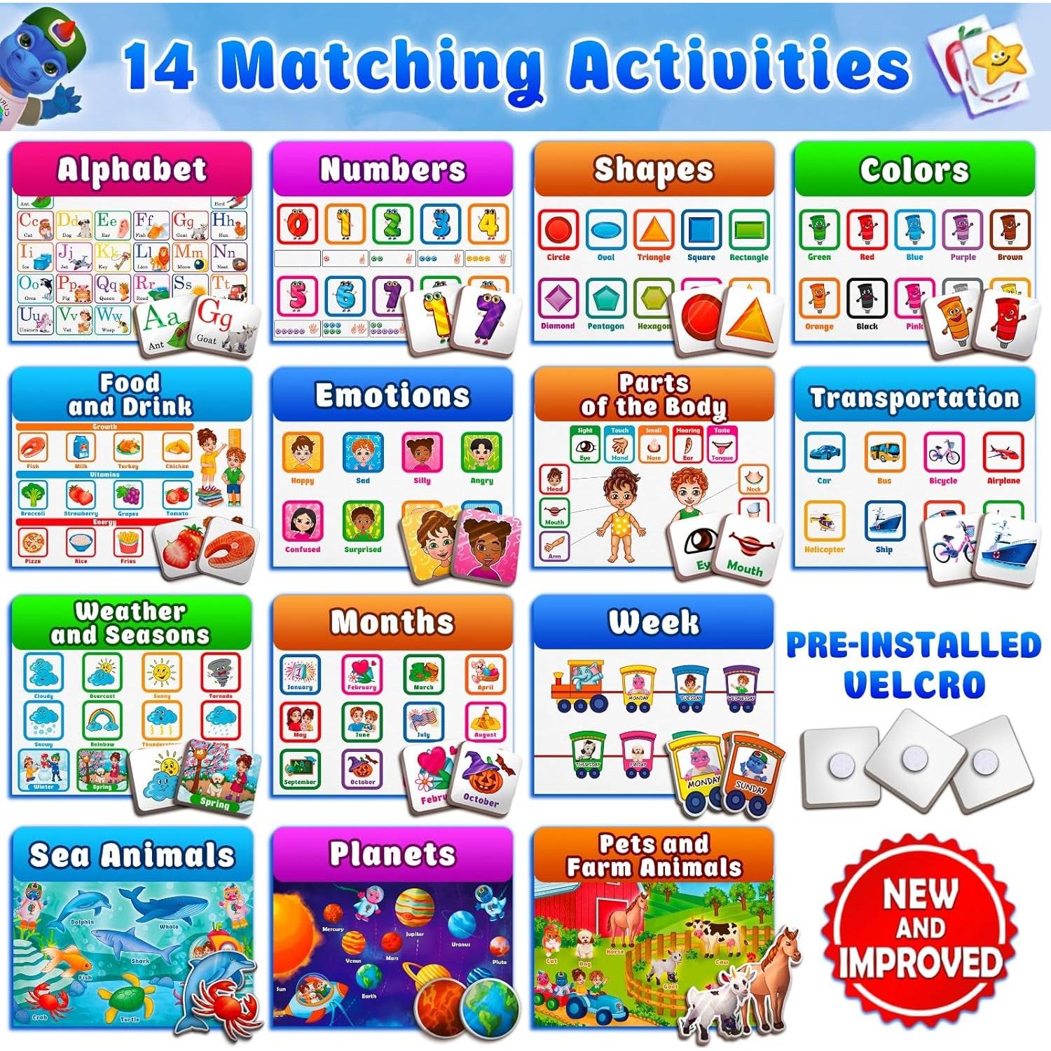 Libro Ocupado Curioso 2 Aprender Montessori Azul 3+ Años