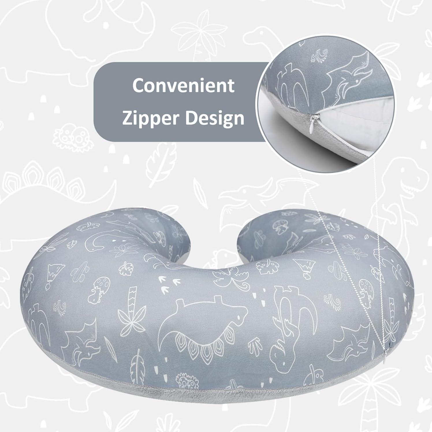 Funda de Almohada de Lactancia DILIMI Dinosaurio Suave y Transpirable