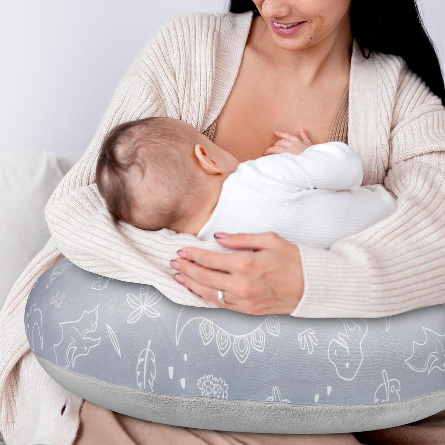 Funda de Almohada de Lactancia DILIMI Dinosaurio Suave y Transpirable