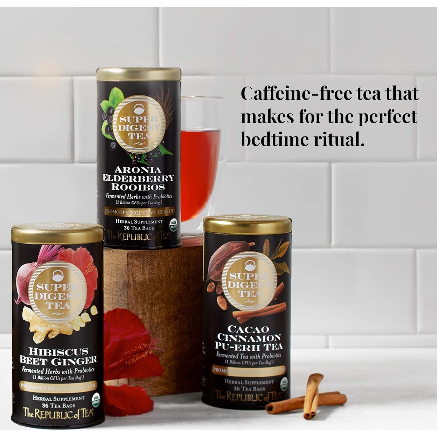 Té Rooibos Probiotico El Republicano del Té Aronia y Sáuco 36u