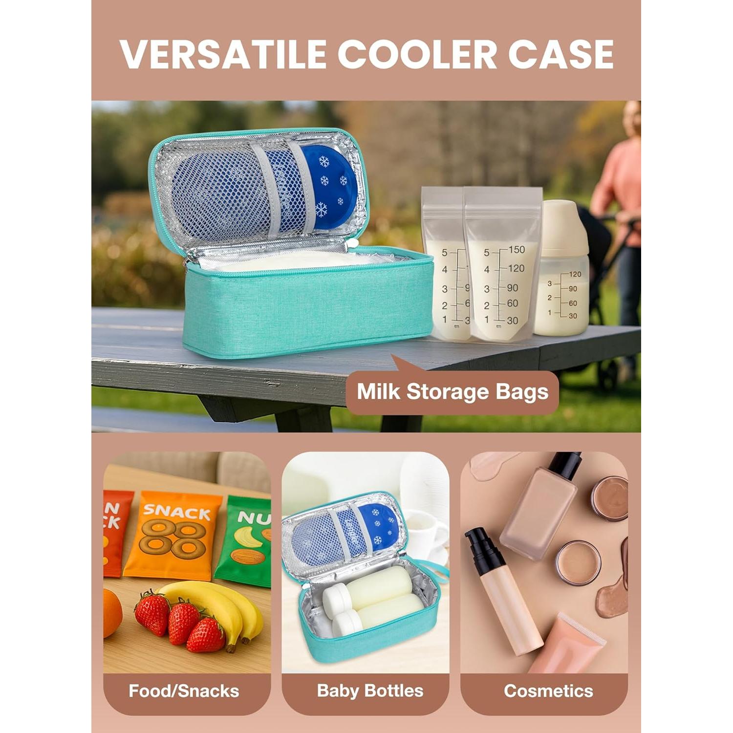 Bolsa Enfriadora de Leche Materna WIBOND Verde Claro 6-8 Bolsas