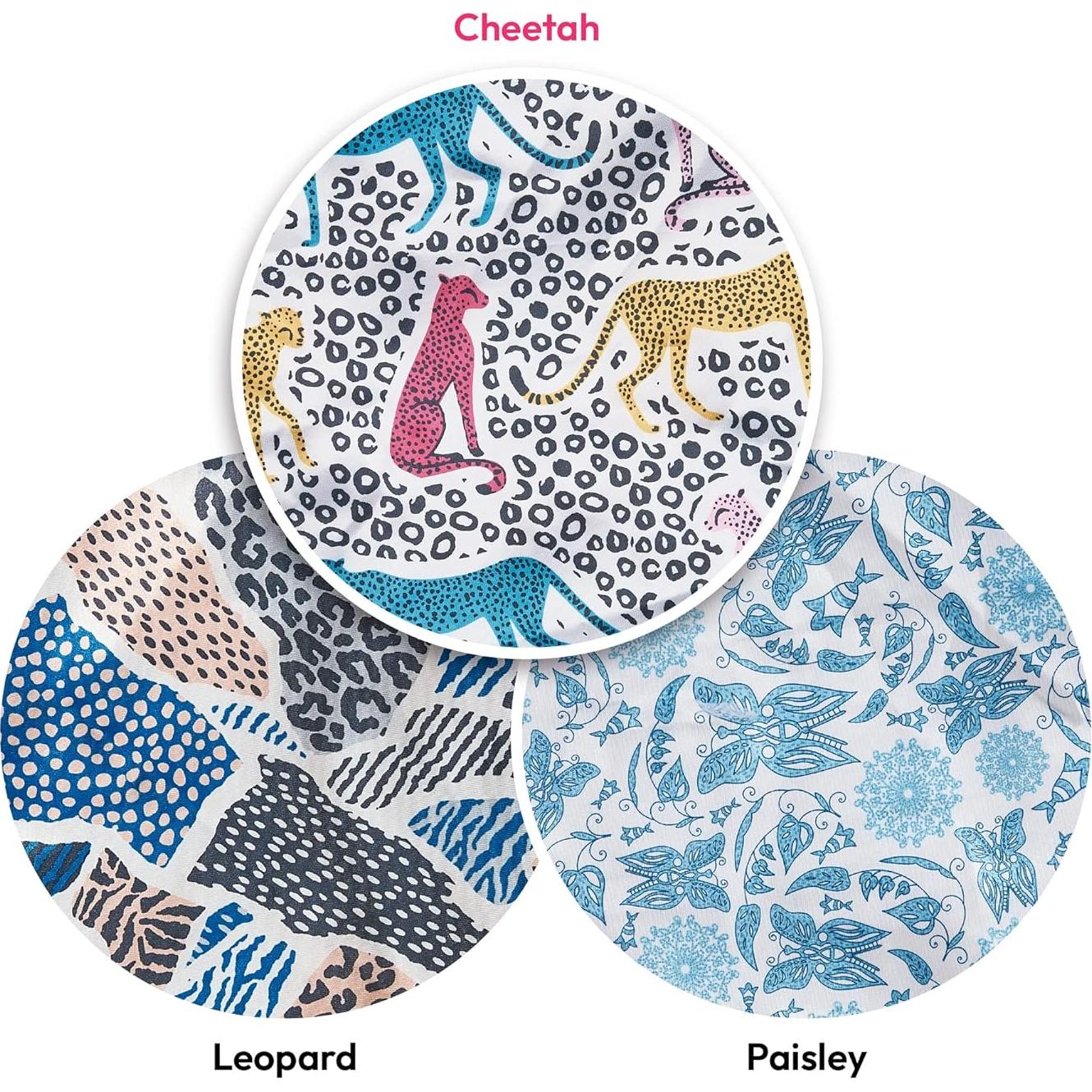 Gorro de Satén 2-en-1 Mamá e Hijo Red by Kiss Leopardo