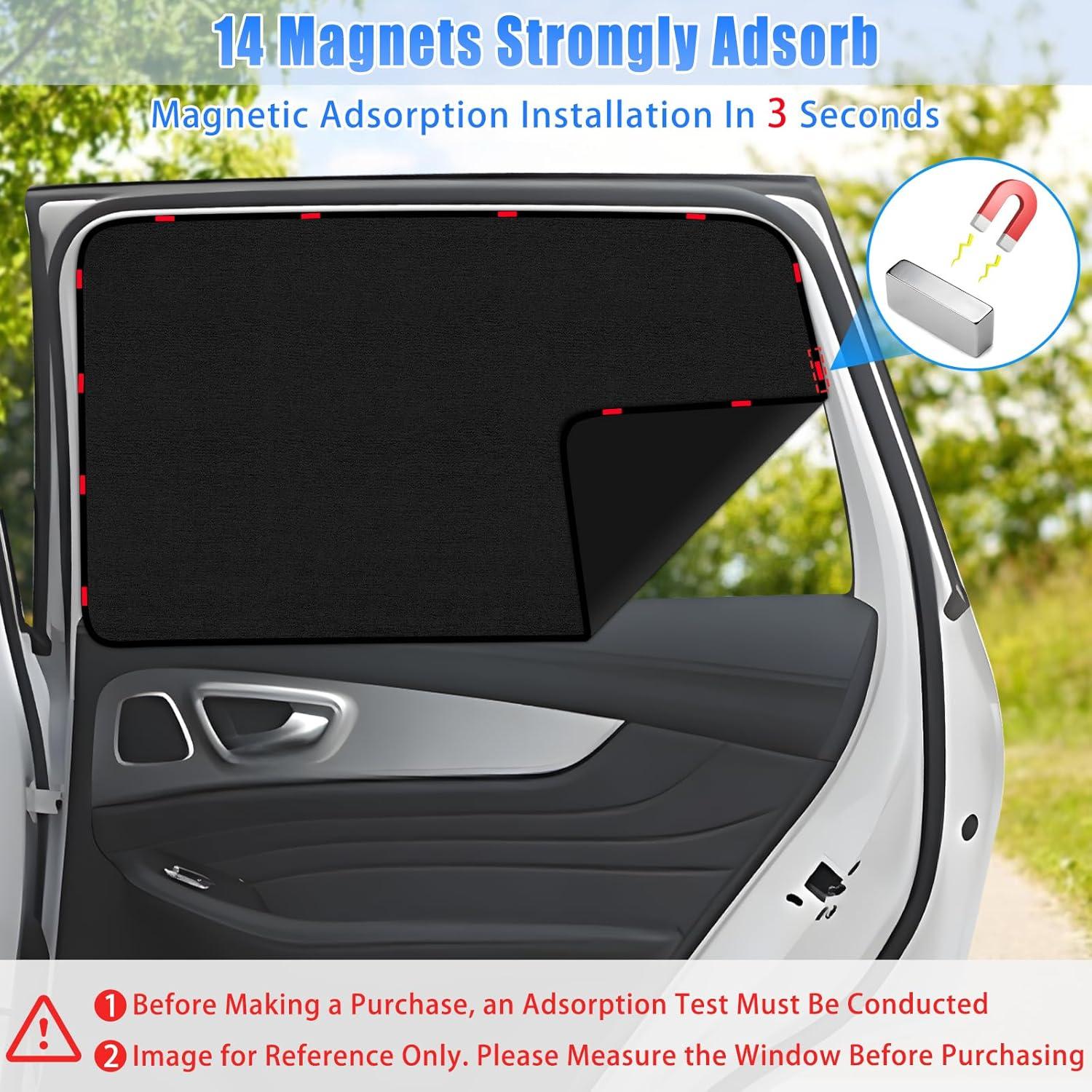 Cortinas de Ventana para Auto ZATOOTO Suede 42.4x80cm