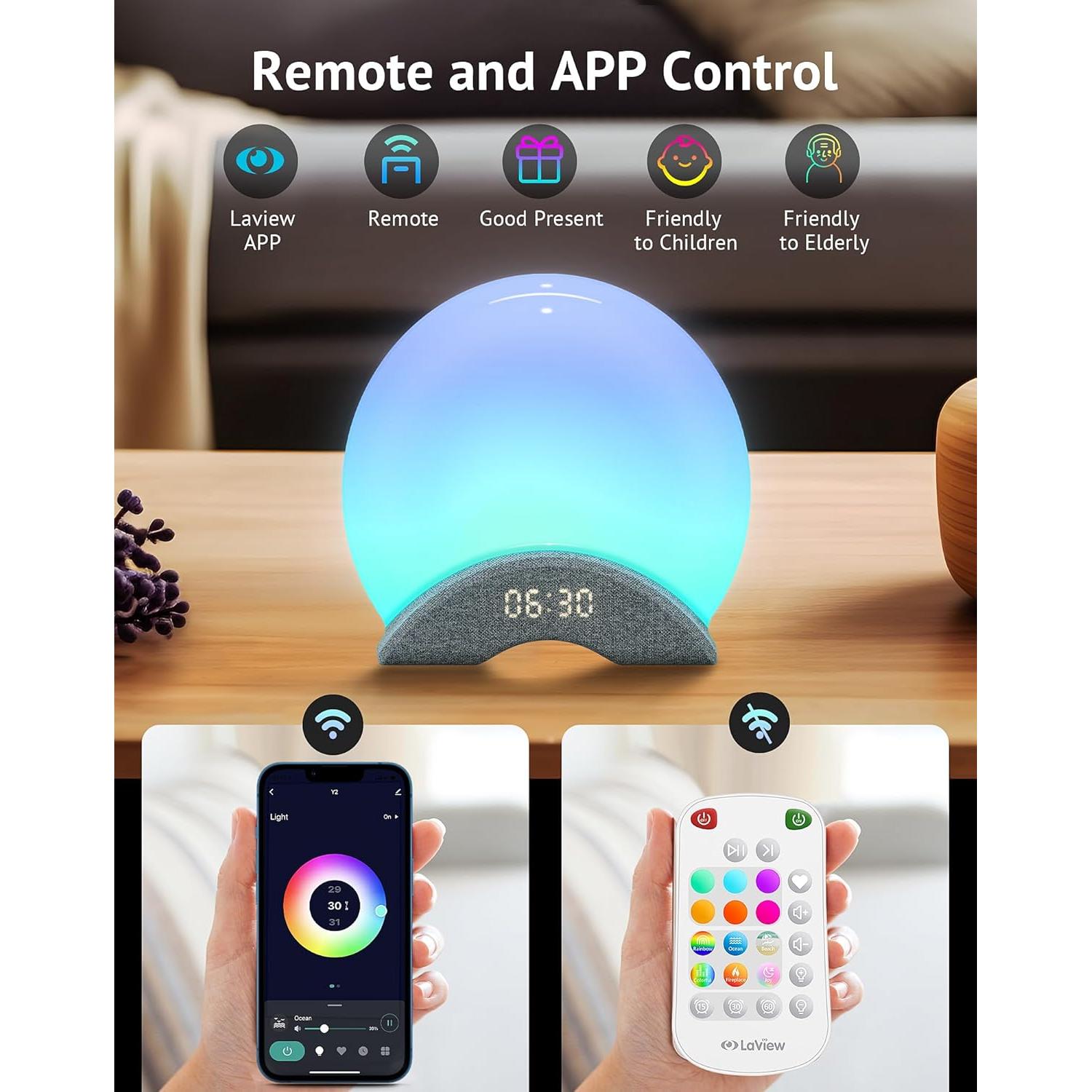 Máquina de Ruido Blanco LaView Y2 Pro Bluetooth 25 Sonidos