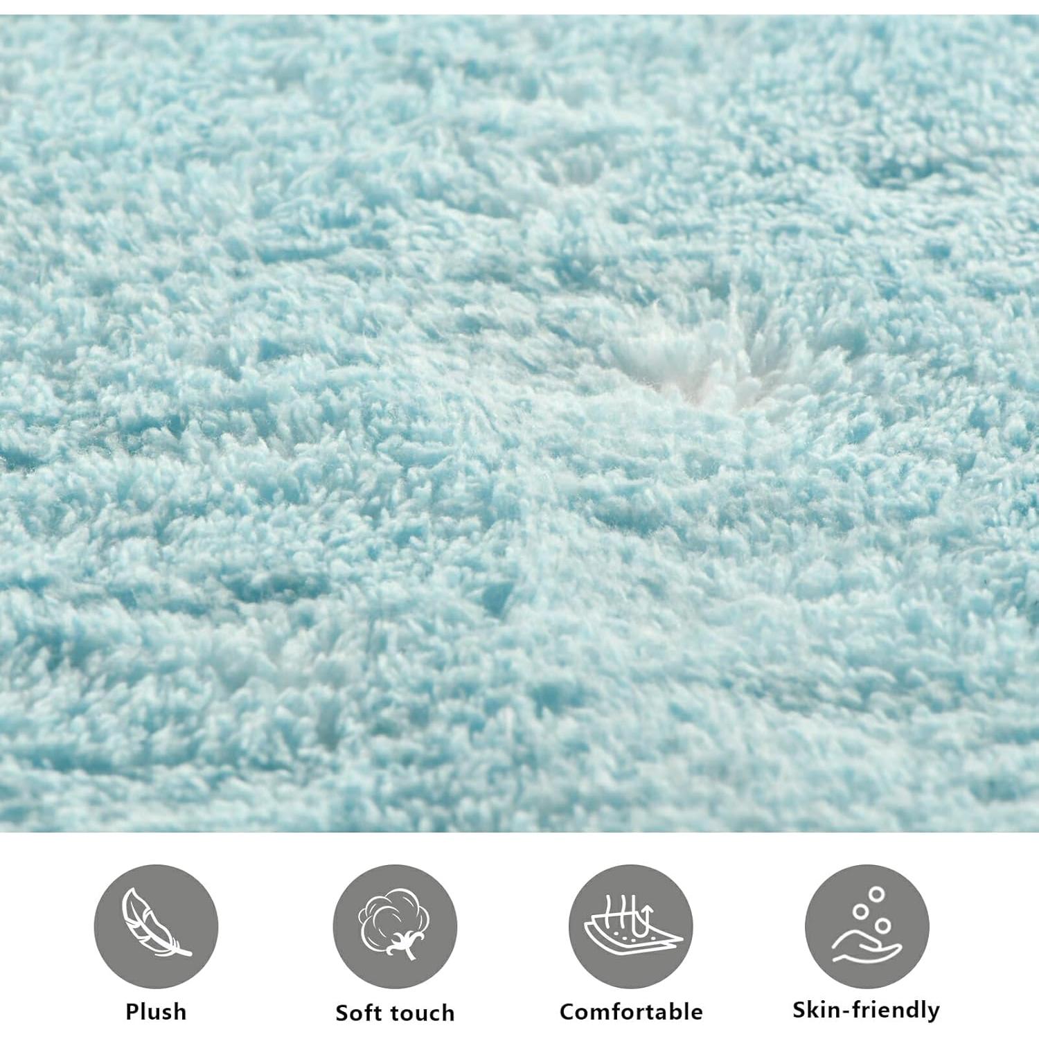 Alfombra de baño BOENLE tiburón azul 99x51cm antideslizante