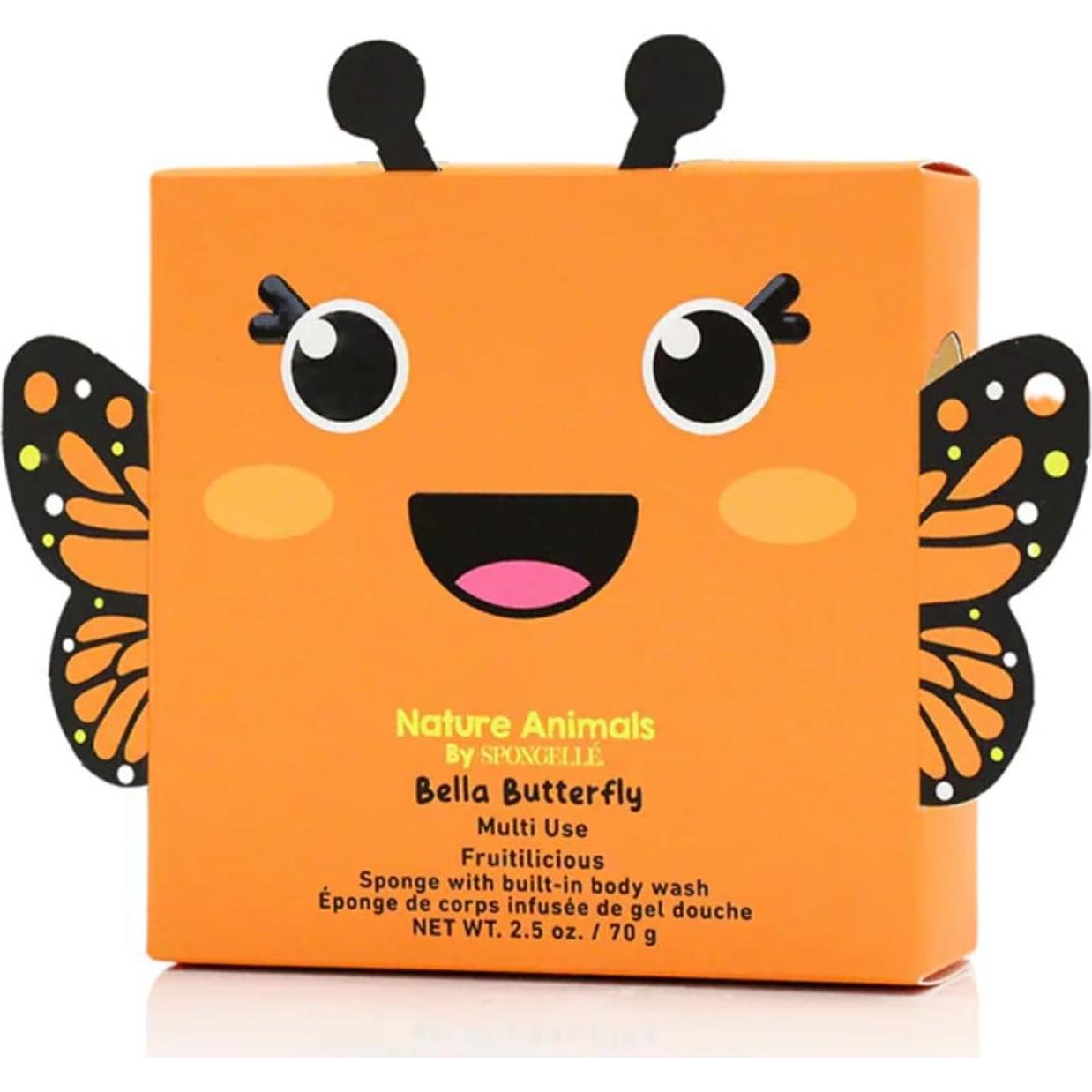 Esponja de Baño Spongelle Naturaleza Animales Bella Mariposa 150g