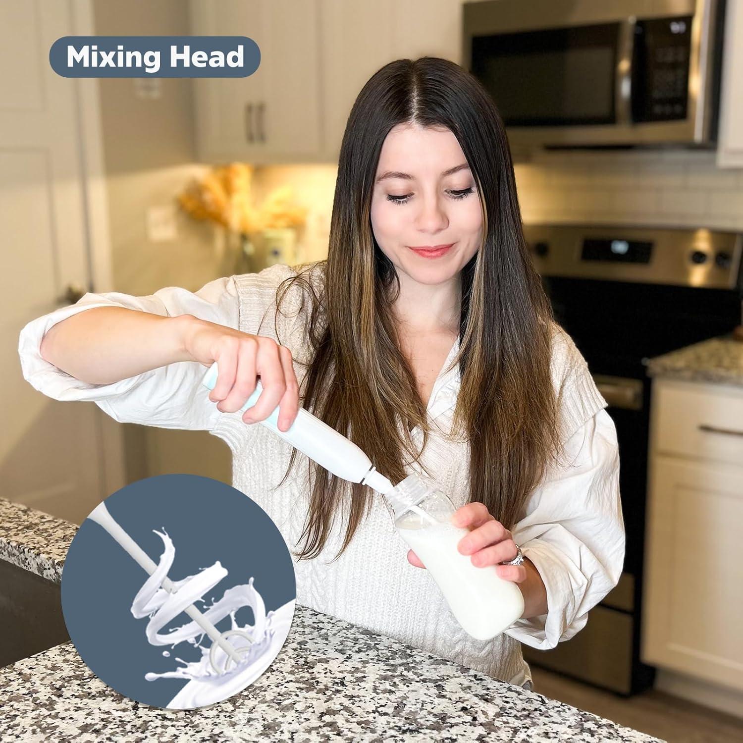 Cepillo Eléctrico para Botellas MomMed Verde, 2 Modos, 360°