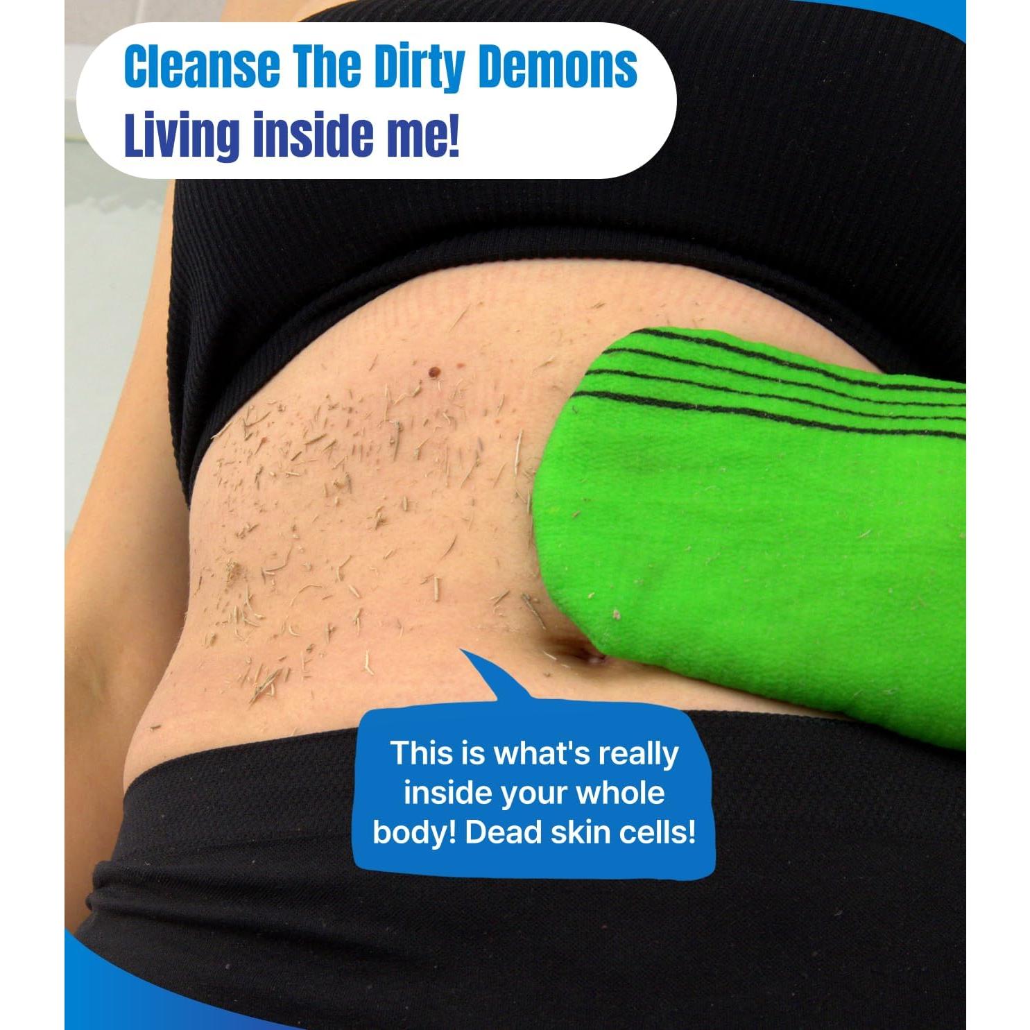 Guante Exfoliante AVIALAN Rojo 4 Piezas Cuidado de Piel