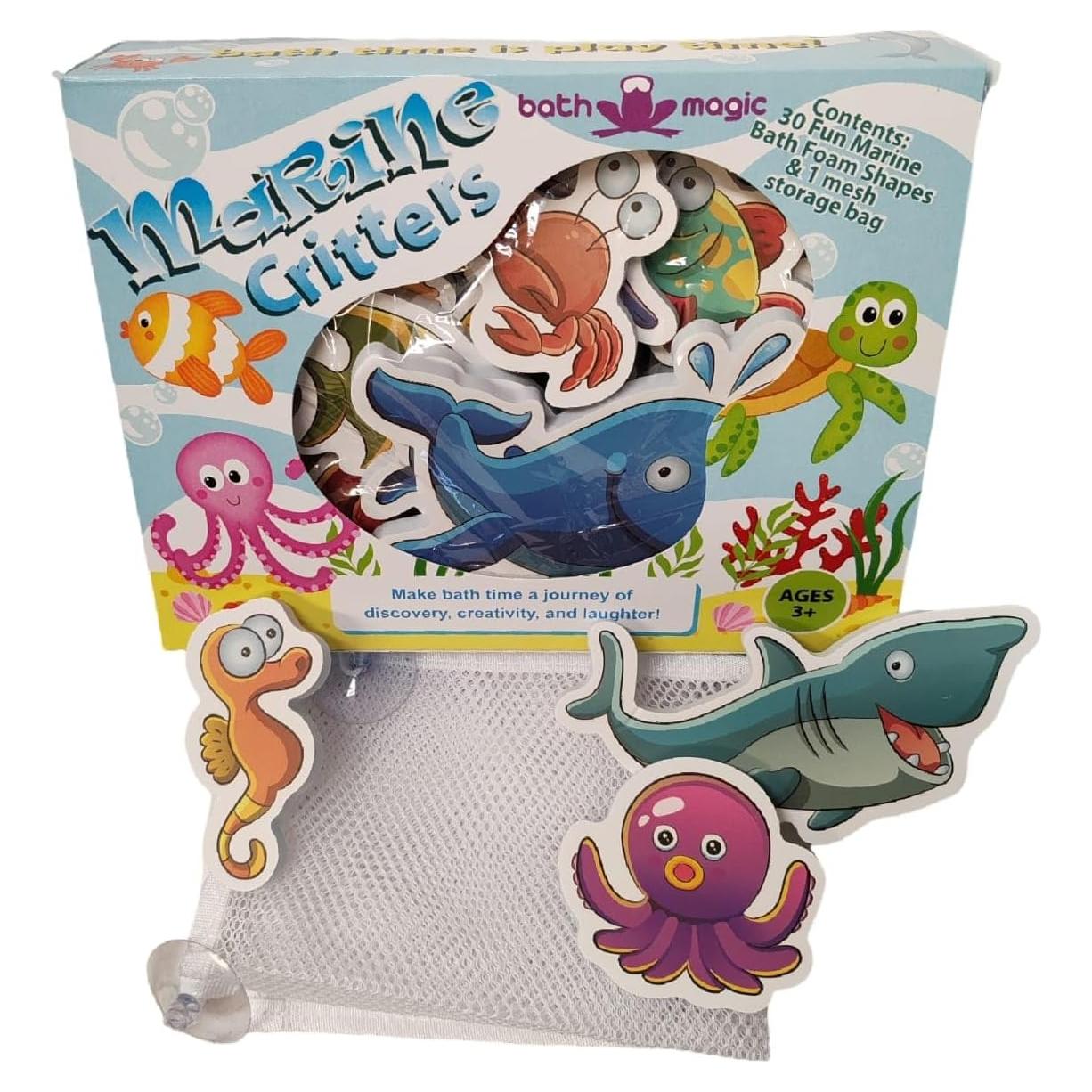 Criaturas Marinas Espuma Mágica de Baño FiZZLeS - 30 Piezas