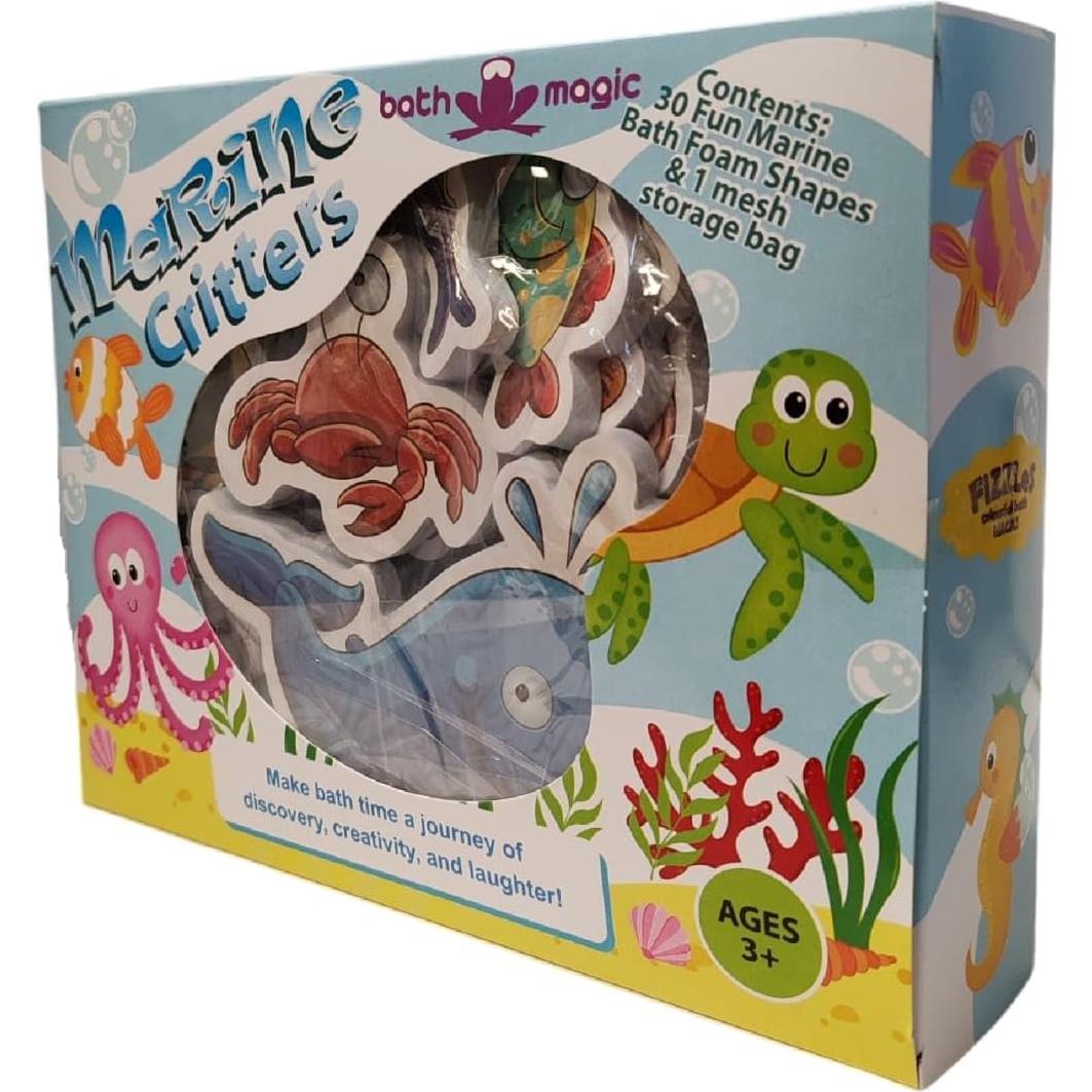 Criaturas Marinas Espuma Mágica de Baño FiZZLeS - 30 Piezas