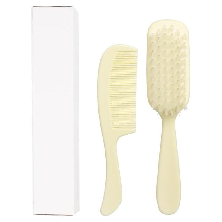 Juego de Peine y Cepillo para Bebés Dukal PCB2 Marfil