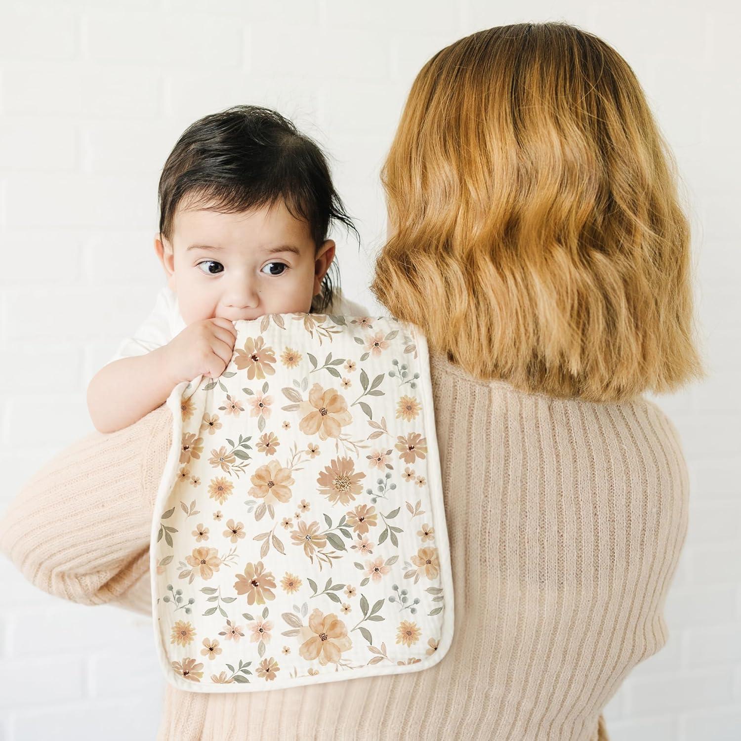 Paquete de 6 Paños de Muselina Konssy 100% Algodón Naranja