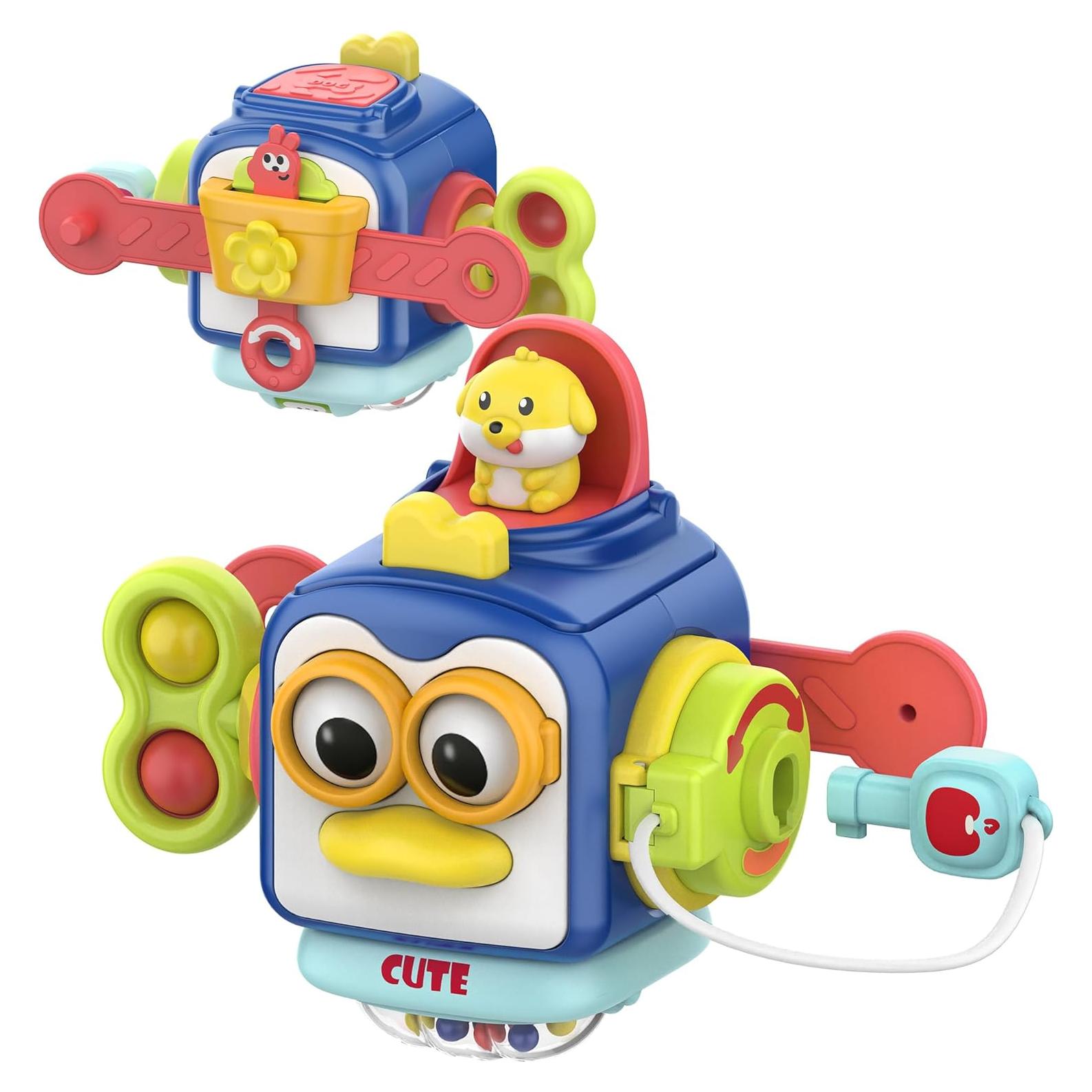 Juguete Montessori SOONYANG Cubo de Actividades 12-36 Meses