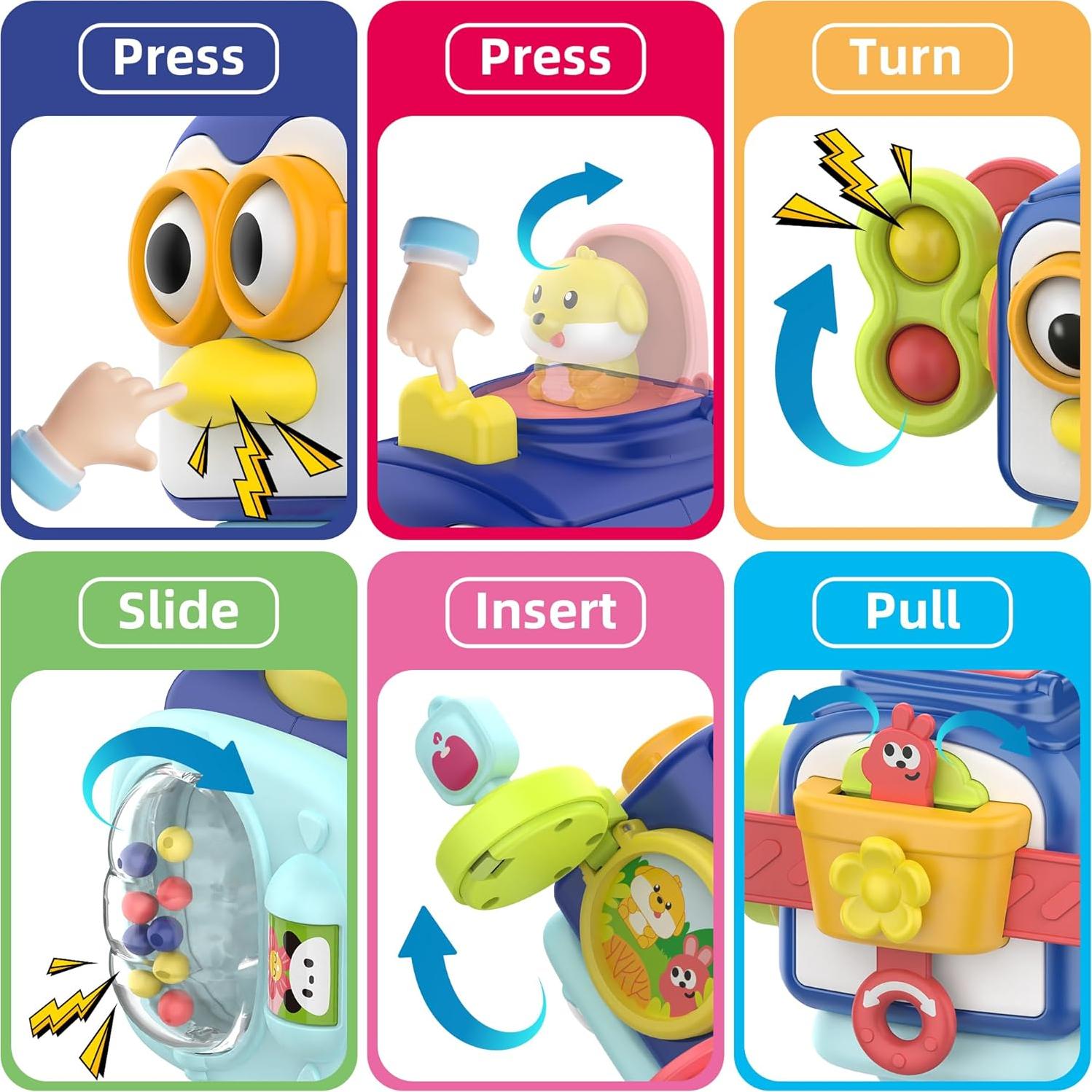 Juguete Montessori SOONYANG Cubo de Actividades 12-36 Meses