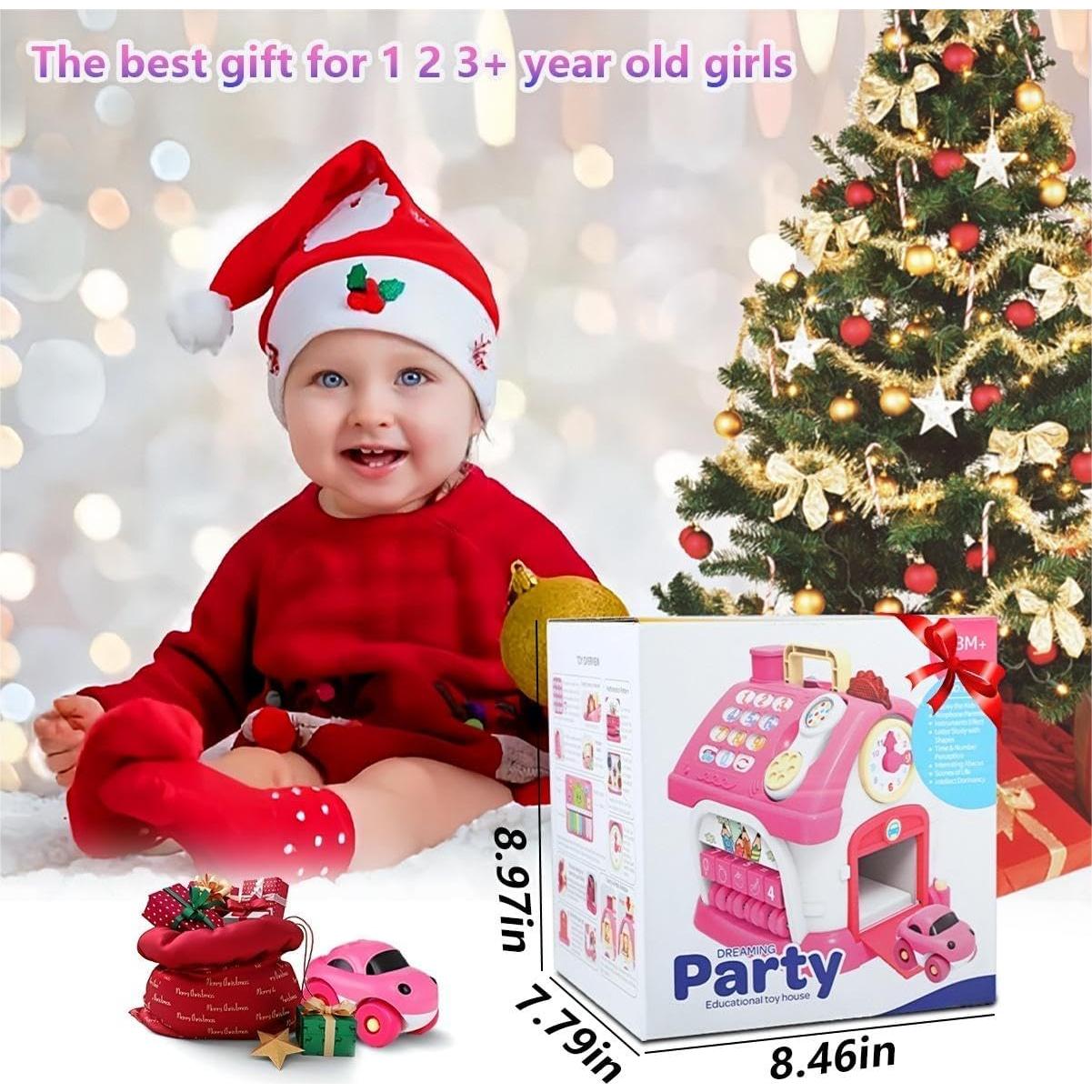 Casa de Actividades Musicales Montessori Okreview 8 en 1 Rosa