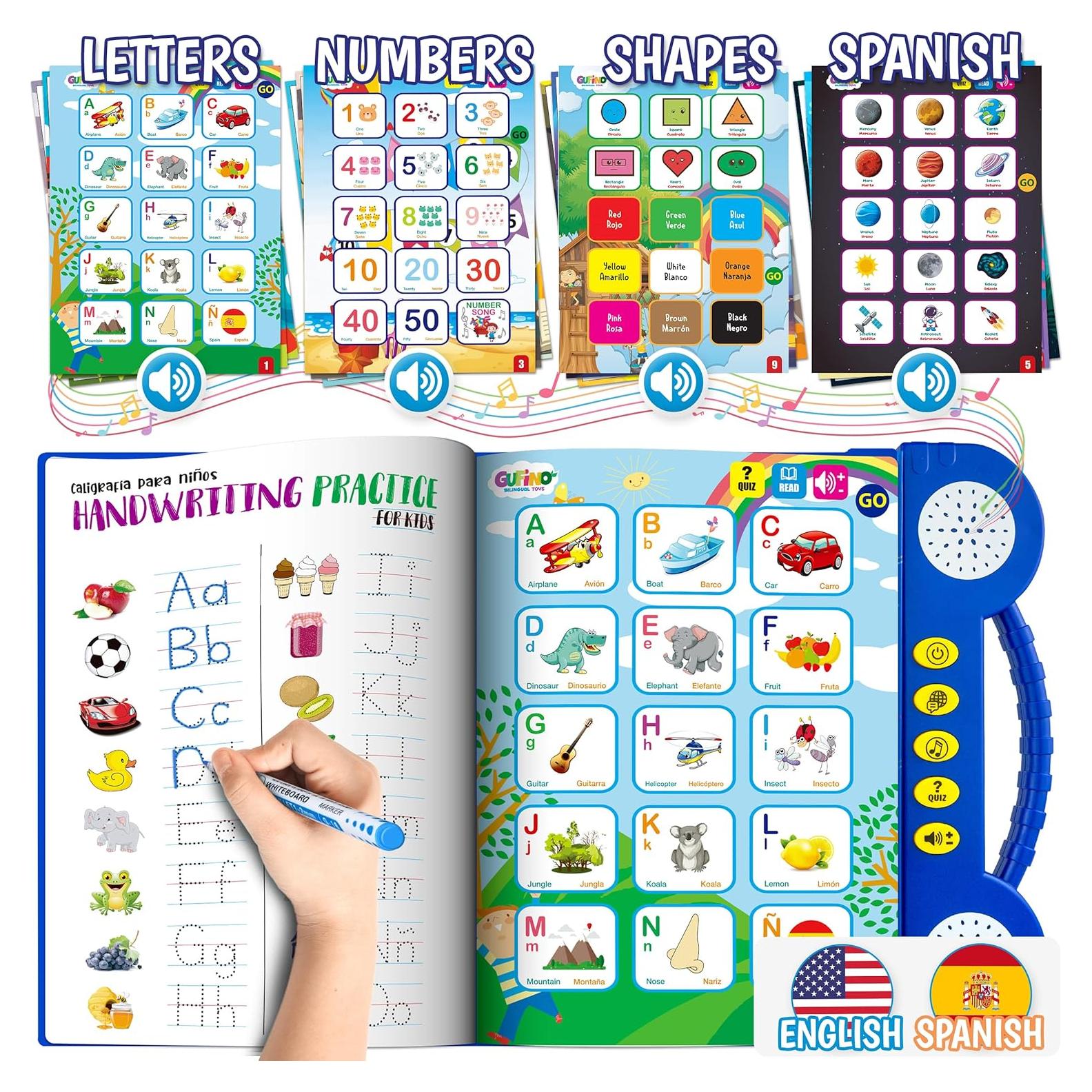 Libro Interactivo de Aprendizaje Español Gufino ABC 3-15 Años