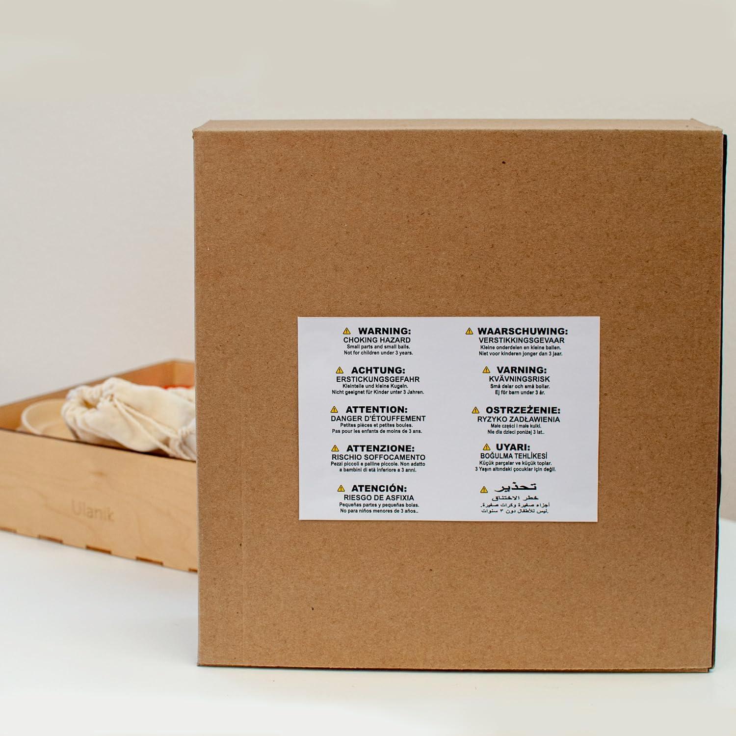 Juguete Montessori Ulanik Clasificador de Colores y Tamaños