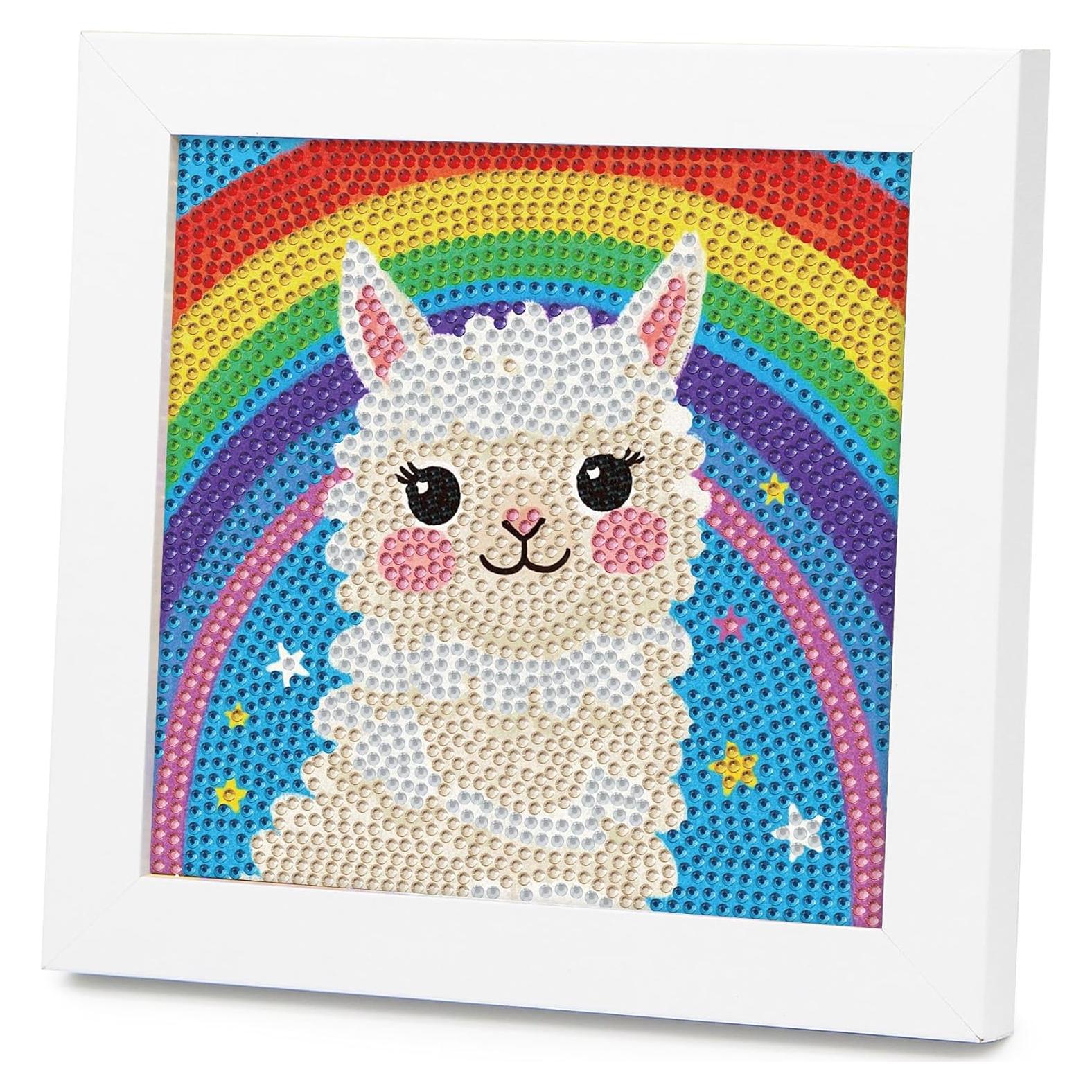 Kit de Pintura de Diamantes Lesaonsy Alpaca 15x15cm con Marco