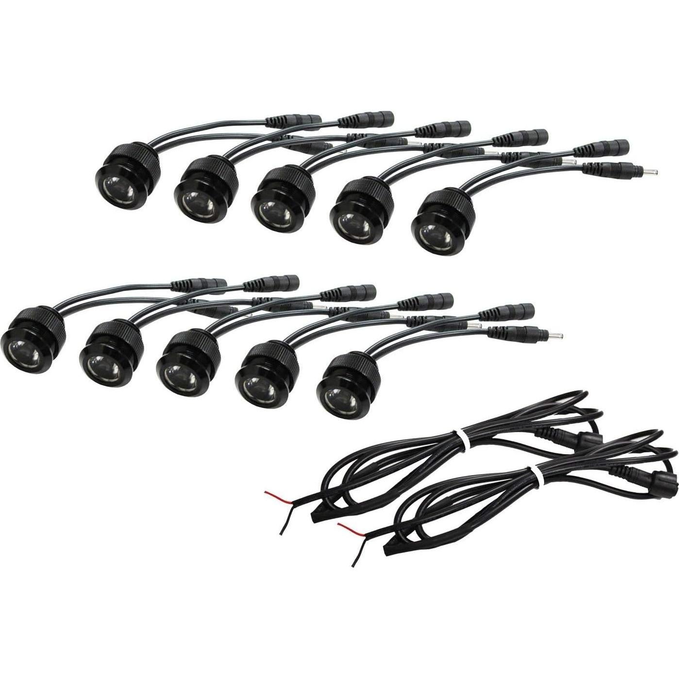 Kit de Iluminación LED Amarillo iJDMTOY 10 Piezas 30W Universal