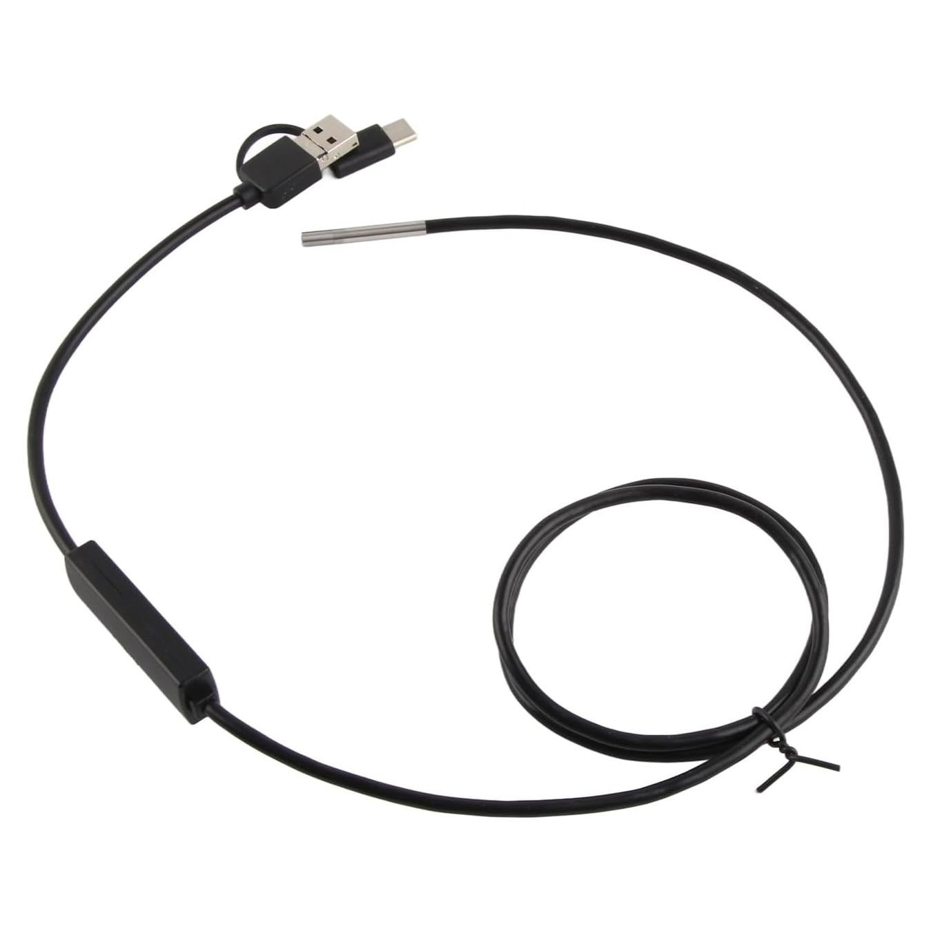 Endoscopio 3 en 1 Walfront 3.9mm HD USB Tipo C 1m